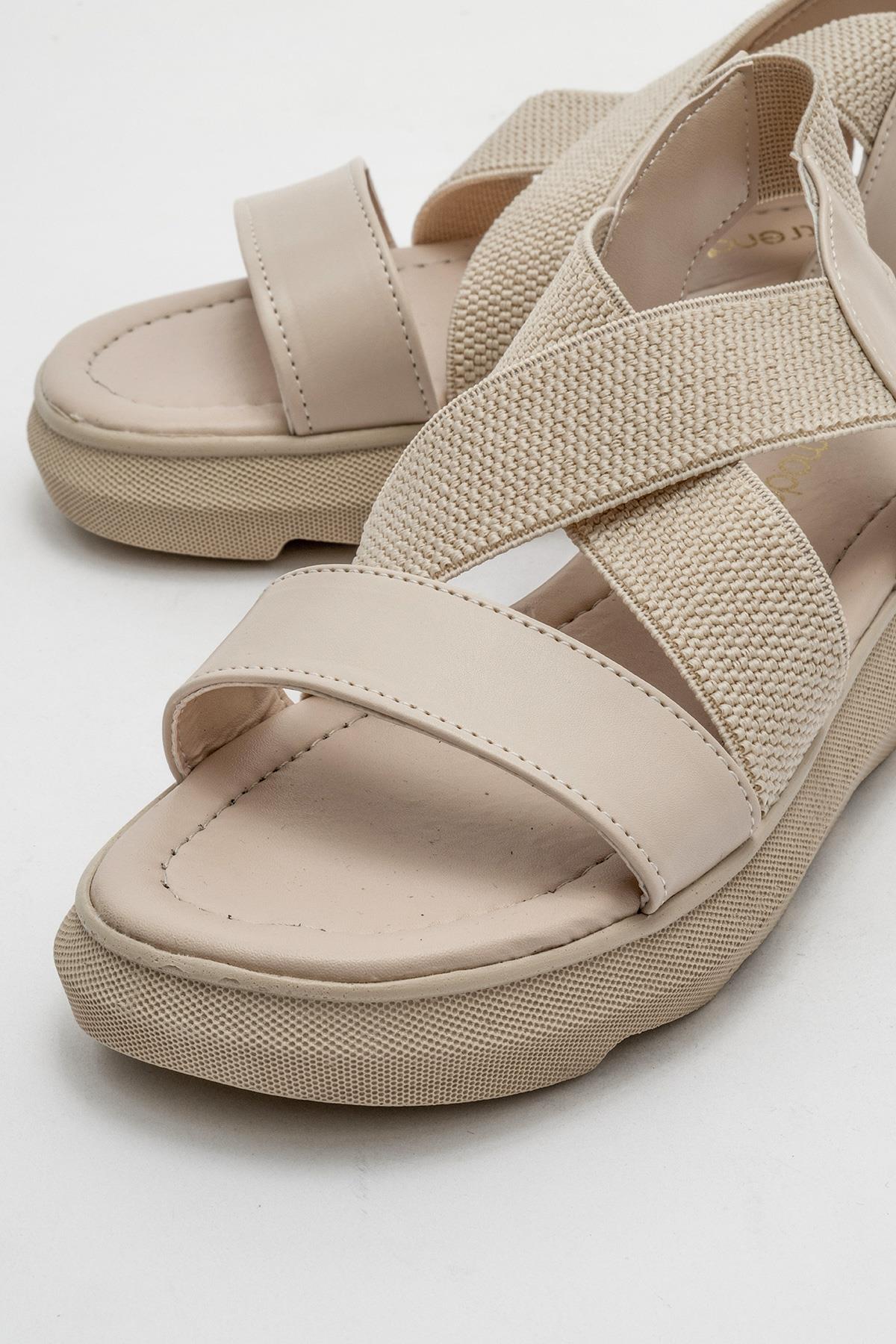 Kadın Günlük Ayakkabı BEJ - Görsel 4