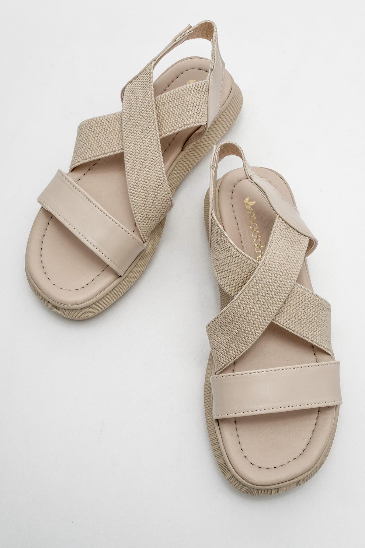 Kadın Günlük Ayakkabı BEJ - Görsel 6