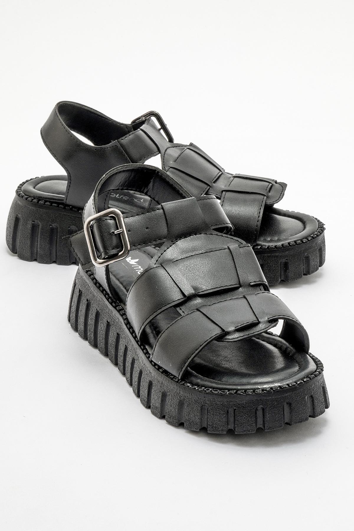 Kadın Biyeli Sandalet SİYAH - Görsel 3