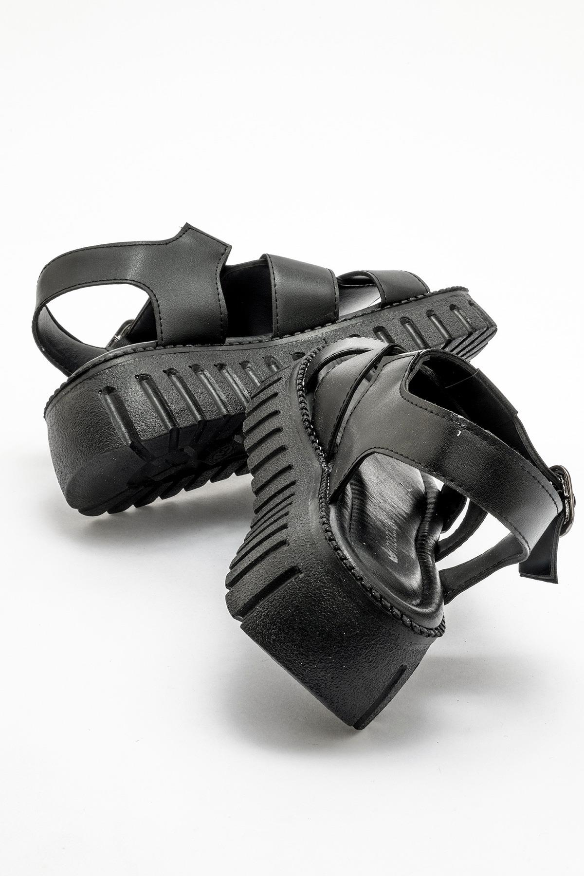 Kadın Biyeli Sandalet SİYAH - Görsel 5