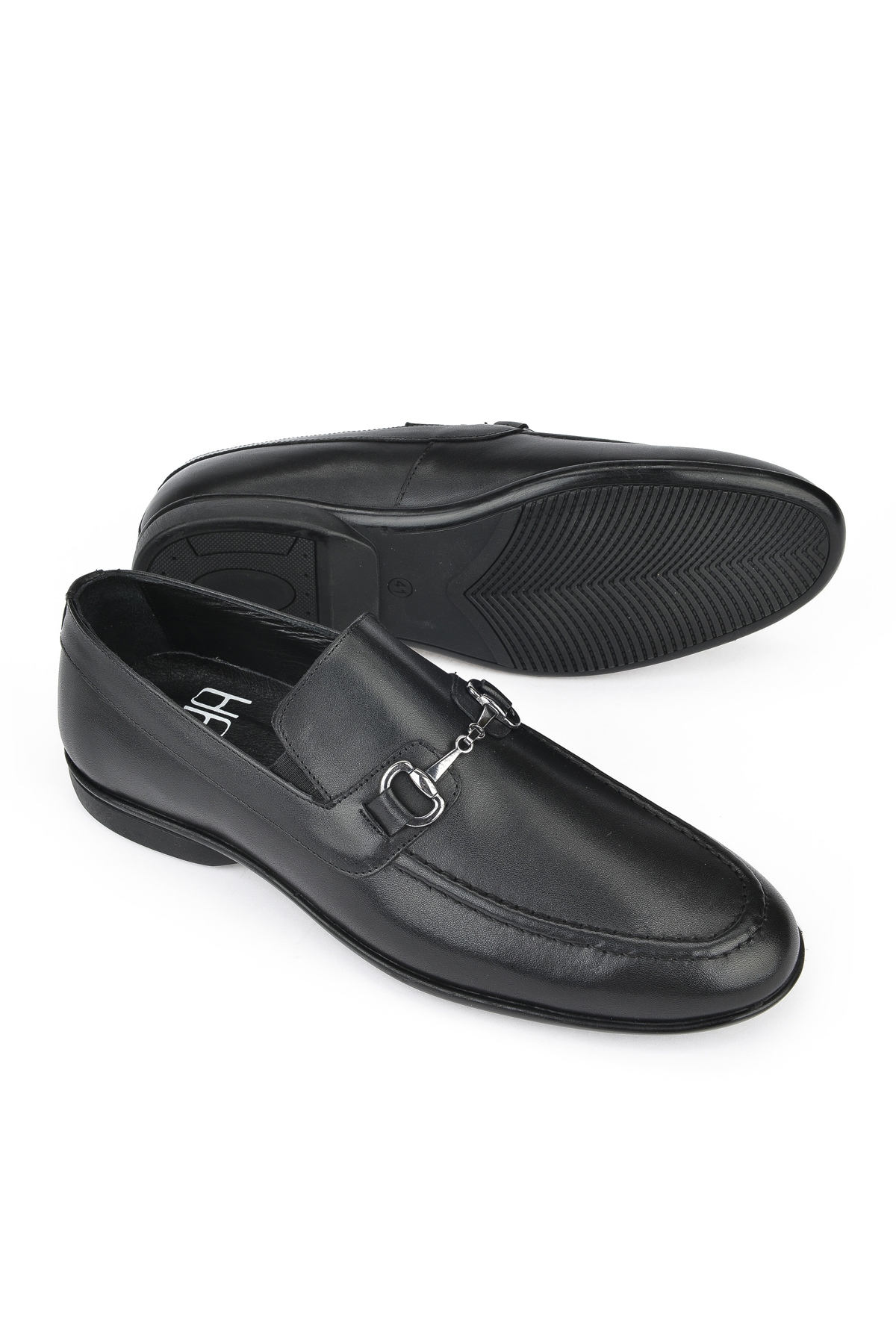 Erkek Hakiki Deri Ayakkabı 143745ZAB0404 Siyah - Görsel 5