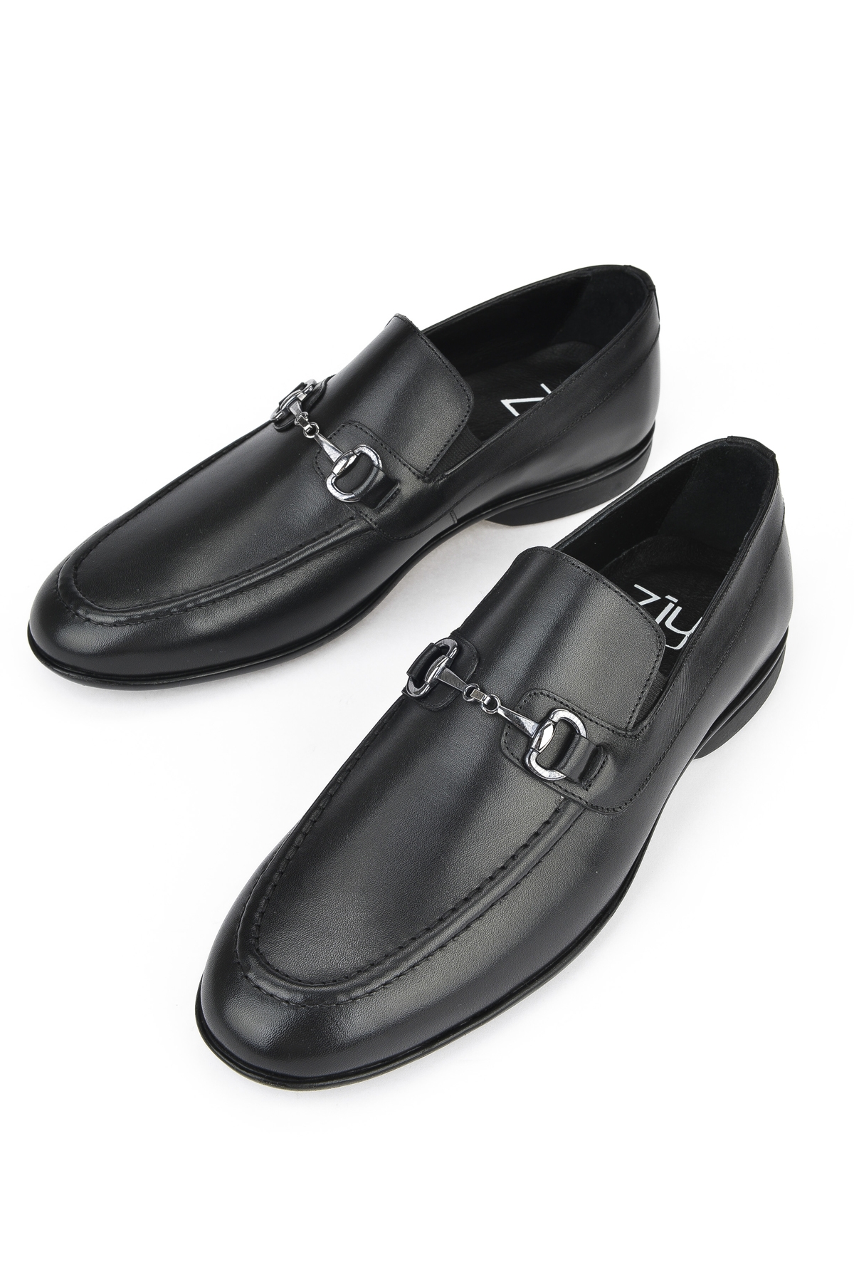 Erkek Hakiki Deri Ayakkabı 143745ZAB0404 Siyah - Görsel 6