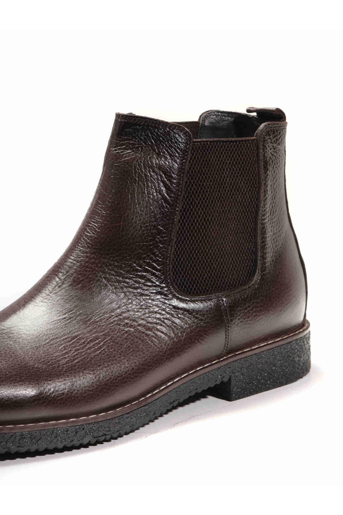 Kahverengi Erkek Deri Düz Bot - 94476 - Görsel 4