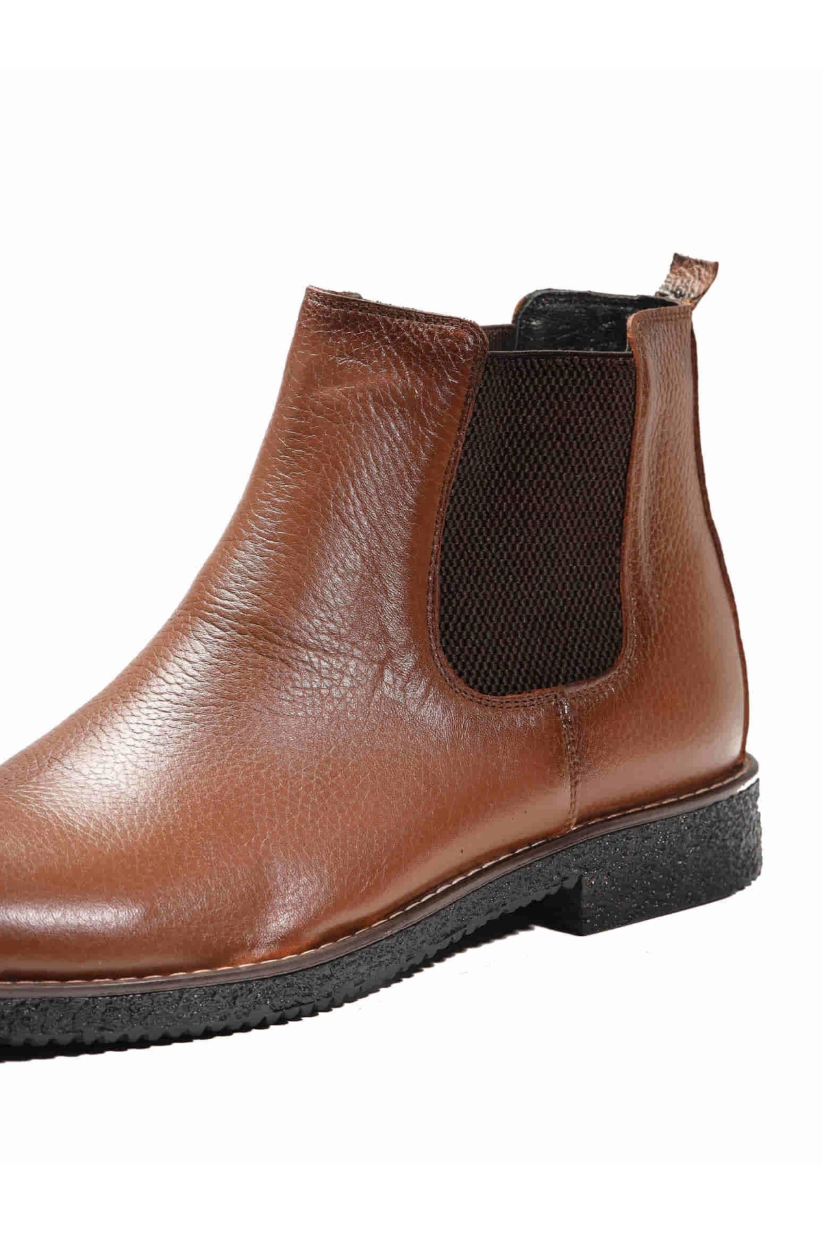 Taba Erkek Deri Düz Bot - 92308 - Görsel 4