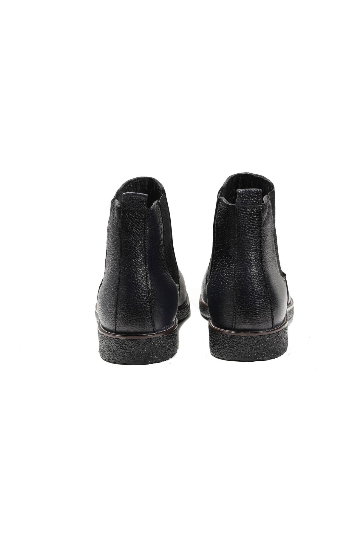 Lacivert Erkek Deri Düz Bot - 92303 - Görsel 5