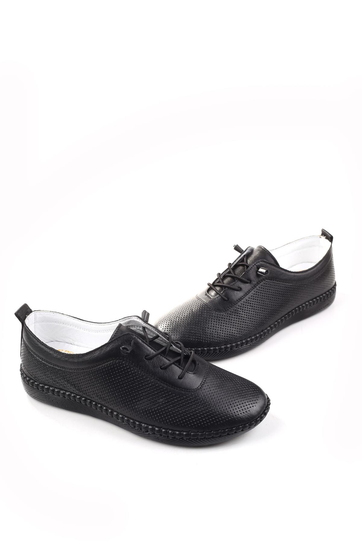 Tardelli 7000-1 Hakiki Deri Ortopedik Taban Kadın Ayakkabı - Görsel 2