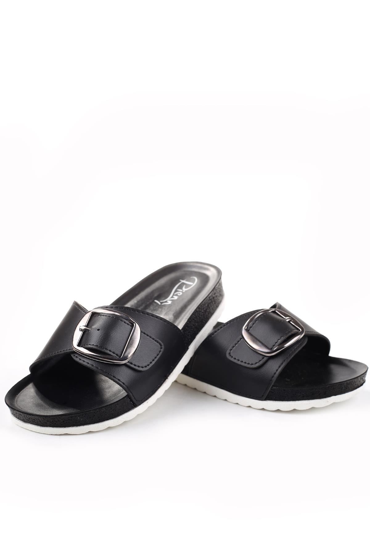 20044 Anatomik Tokalı Günlük Kadın Terlik - Görsel 4