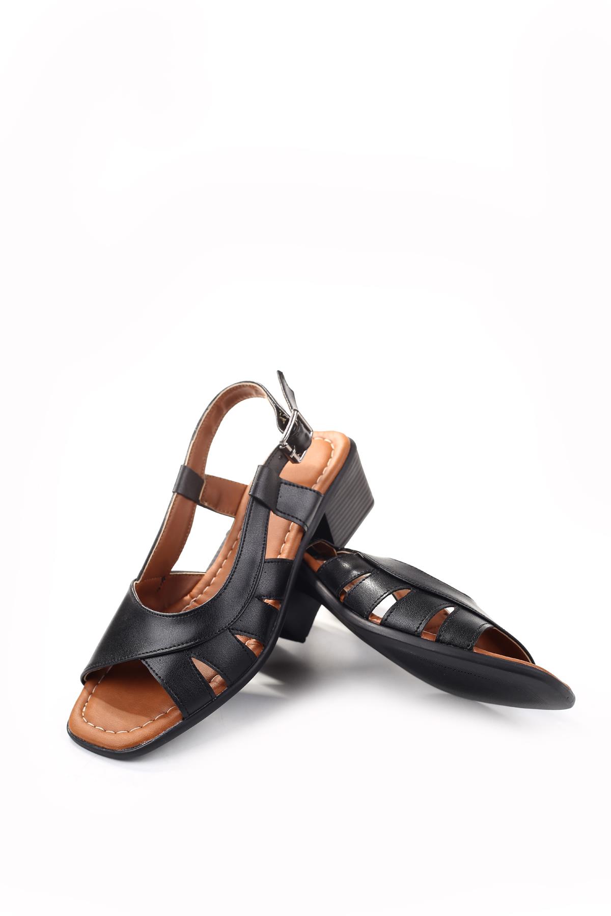 Frzn-1611 Kadın 4,5 Cm Topuklu Yazlık Ayakkabı - Görsel 4