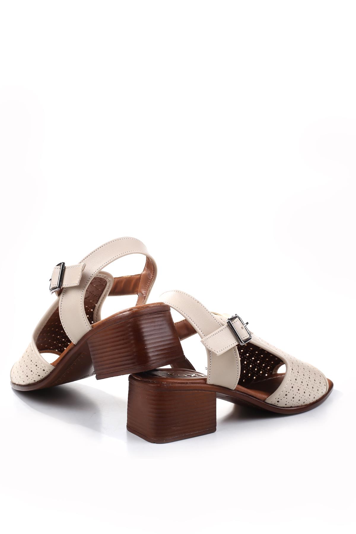 Frzn-1613 Kadın 4,5 Cm Topuklu Yazlık Ayakkabı - Görsel 6