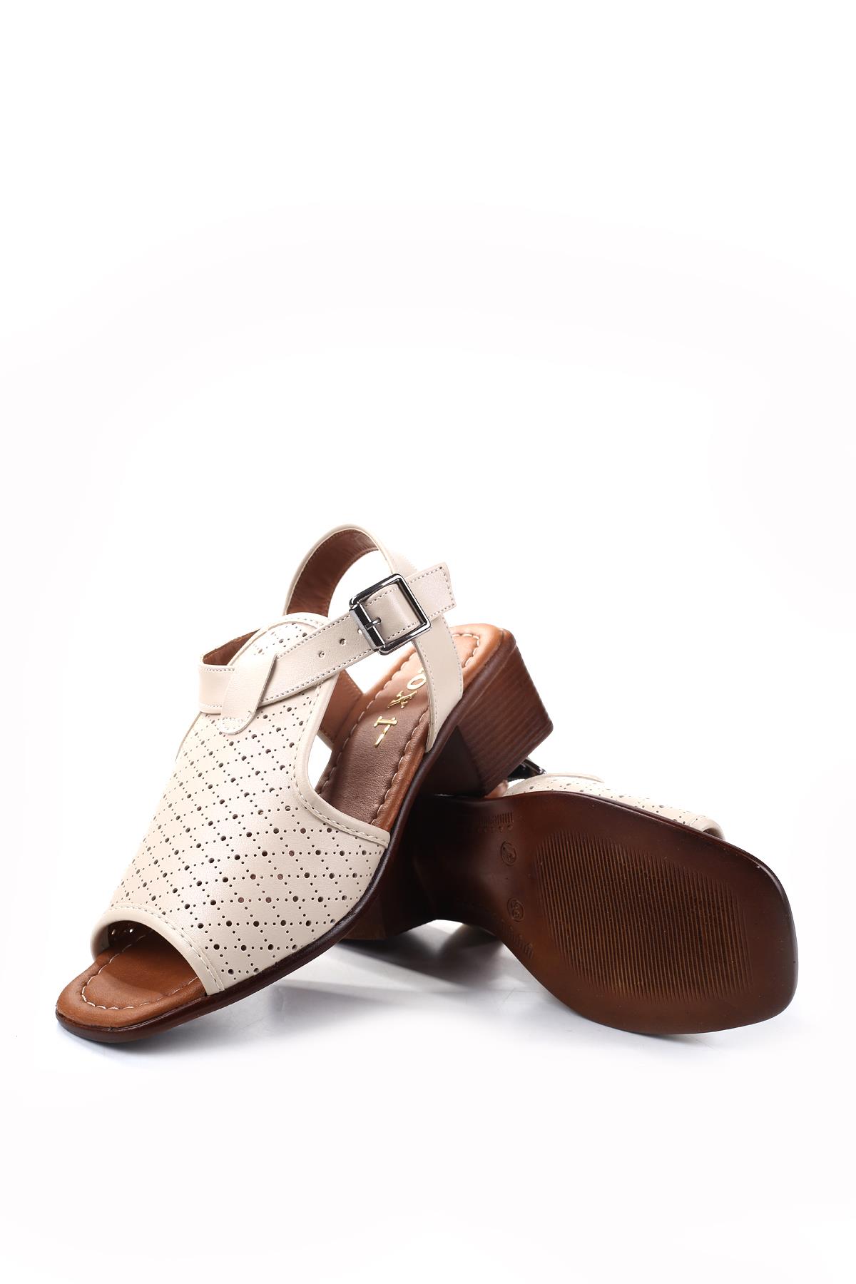 Frzn-1613 Kadın 4,5 Cm Topuklu Yazlık Ayakkabı - Görsel 7