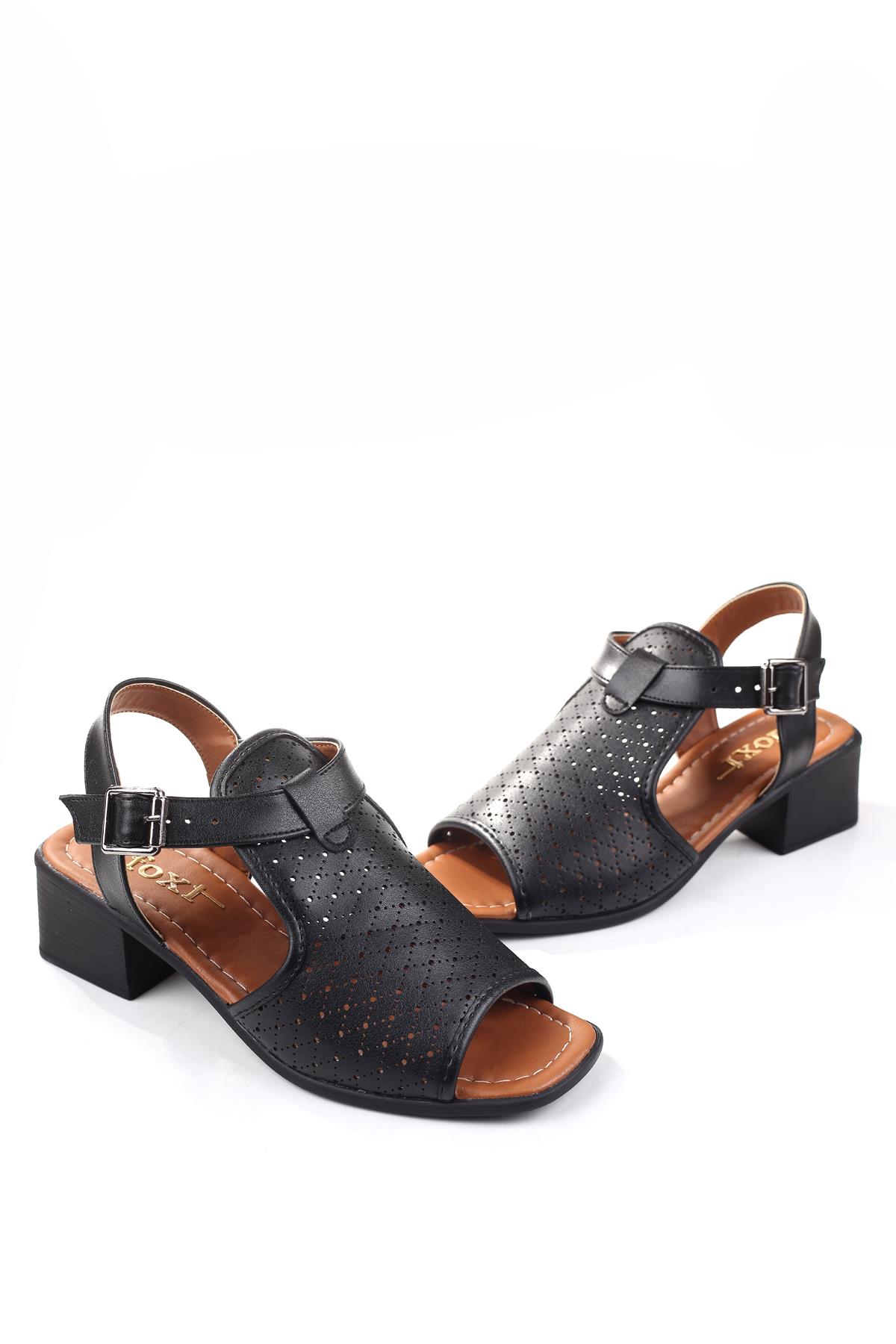 Frzn-1613 Kadın 4,5 Cm Topuklu Yazlık Ayakkabı - Görsel 2