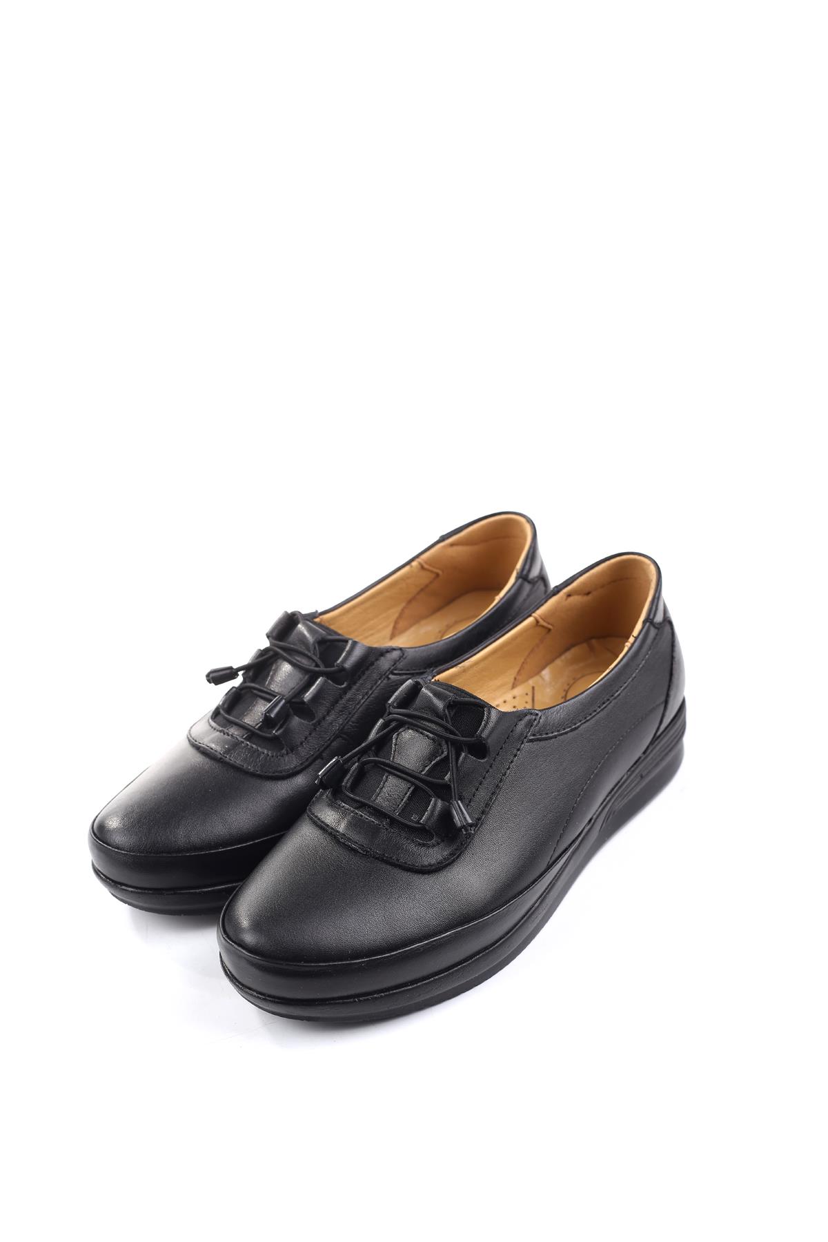 3776 Kadın Ortopedik Taban Deri Ayakkabı - Görsel 3