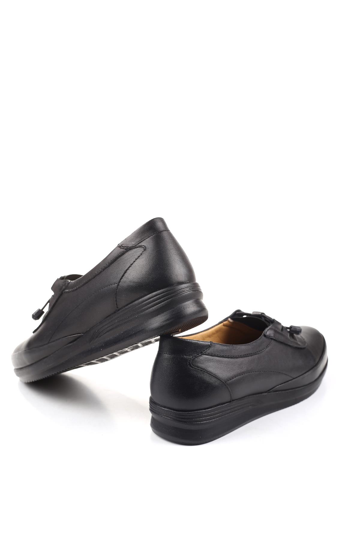 3776 Kadın Ortopedik Taban Deri Ayakkabı - Görsel 5