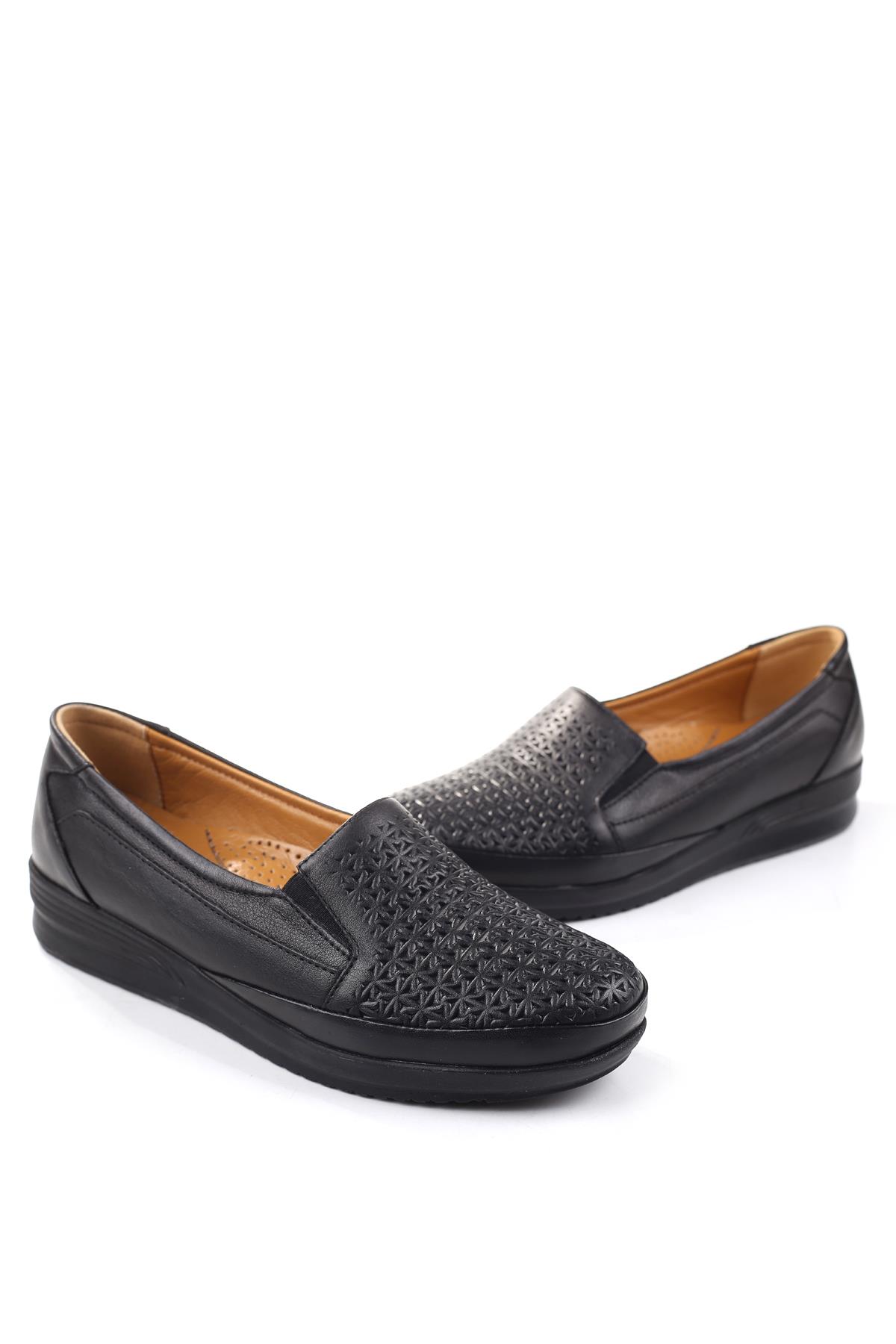 3772 Kadın Ortopedik Taban Deri Ayakkabı - Görsel 2