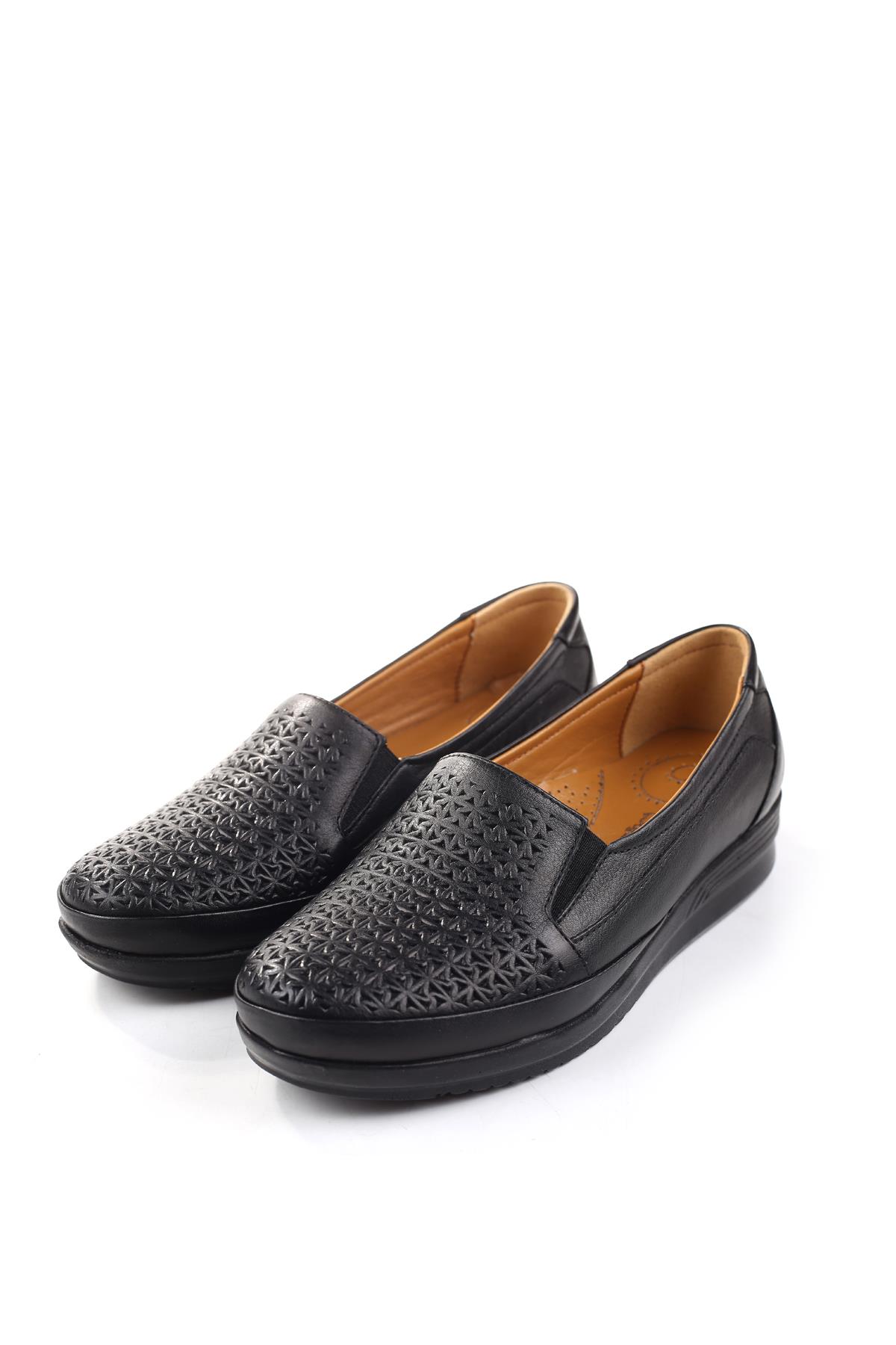 3772 Kadın Ortopedik Taban Deri Ayakkabı - Görsel 3