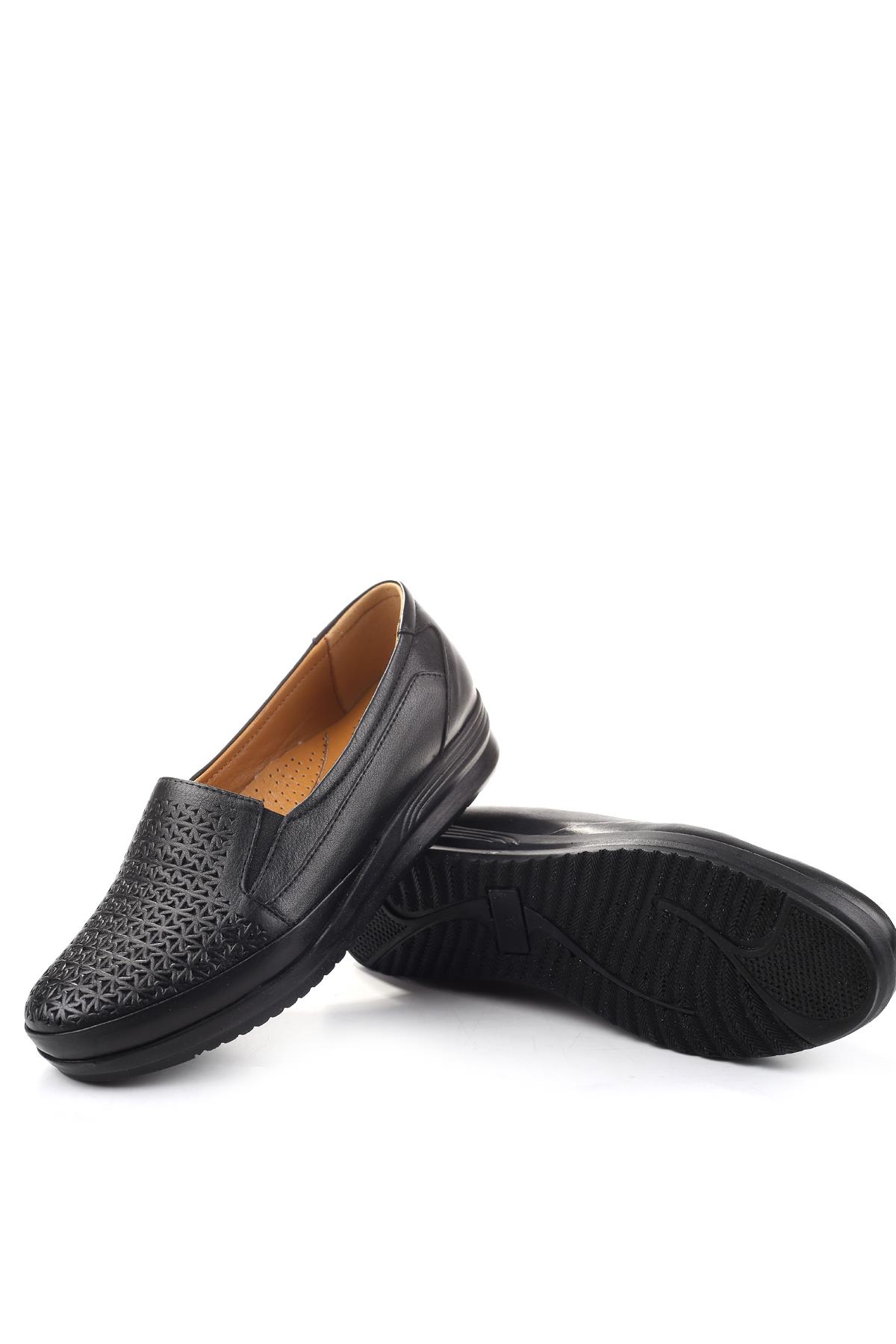 3772 Kadın Ortopedik Taban Deri Ayakkabı - Görsel 6