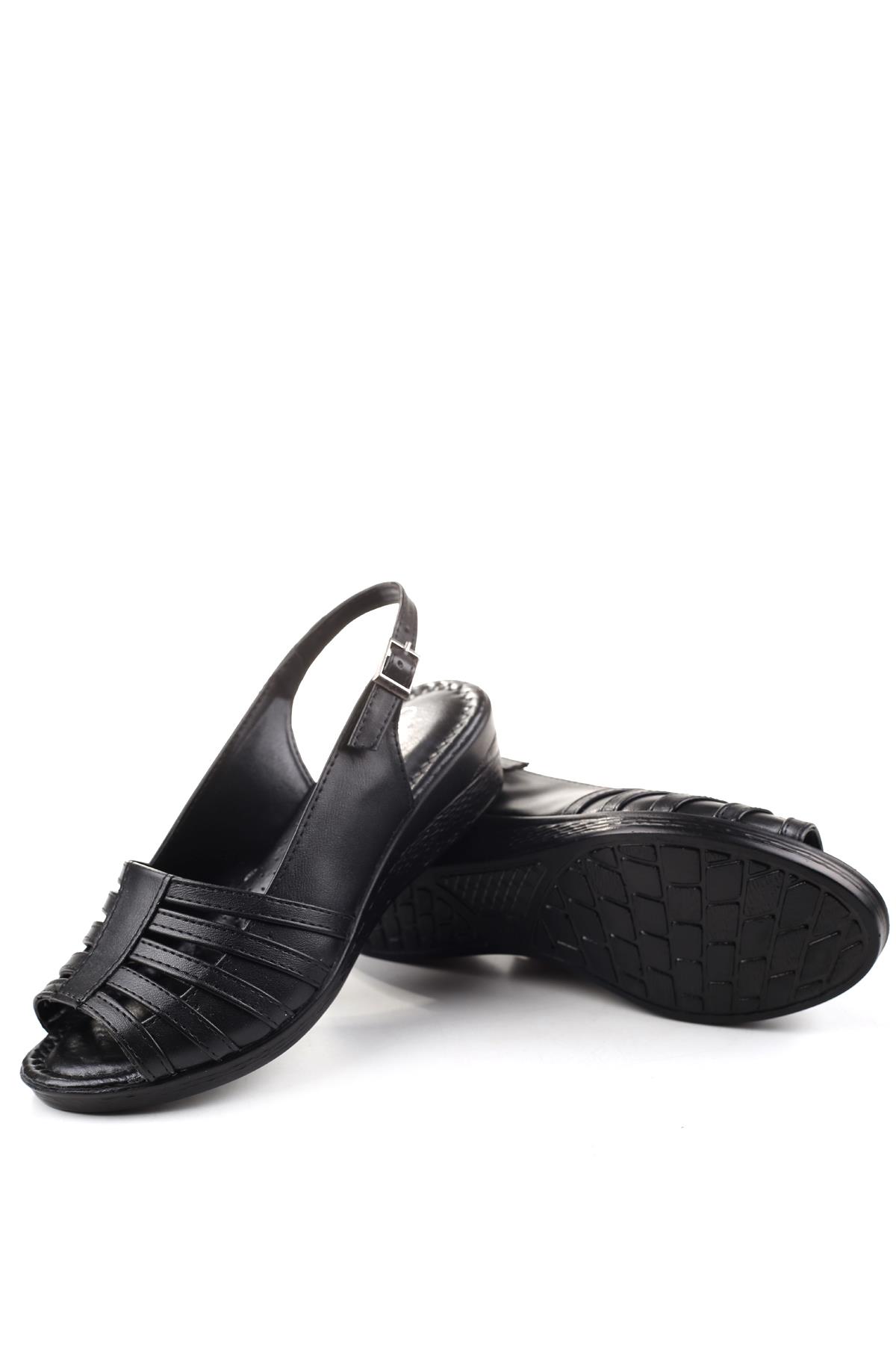 3785 Ortopedik Büyük Numara Kadın Günlük Sandalet - Görsel 6
