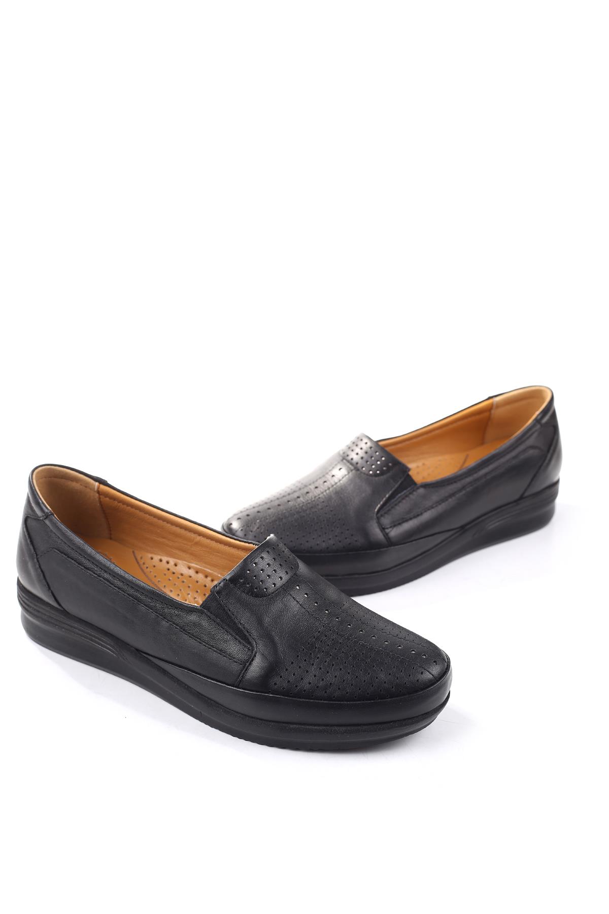 3771 Kadın Ortopedik Taban Deri Ayakkabı - Görsel 2