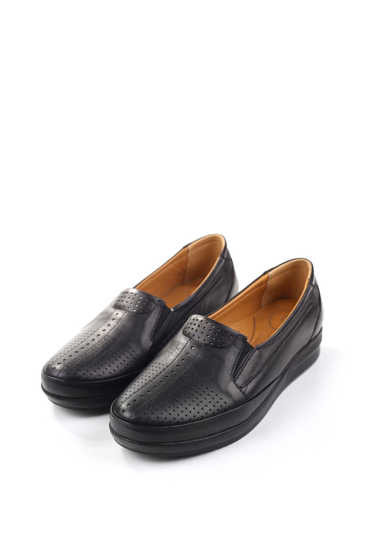 3771 Kadın Ortopedik Taban Deri Ayakkabı - Görsel 3