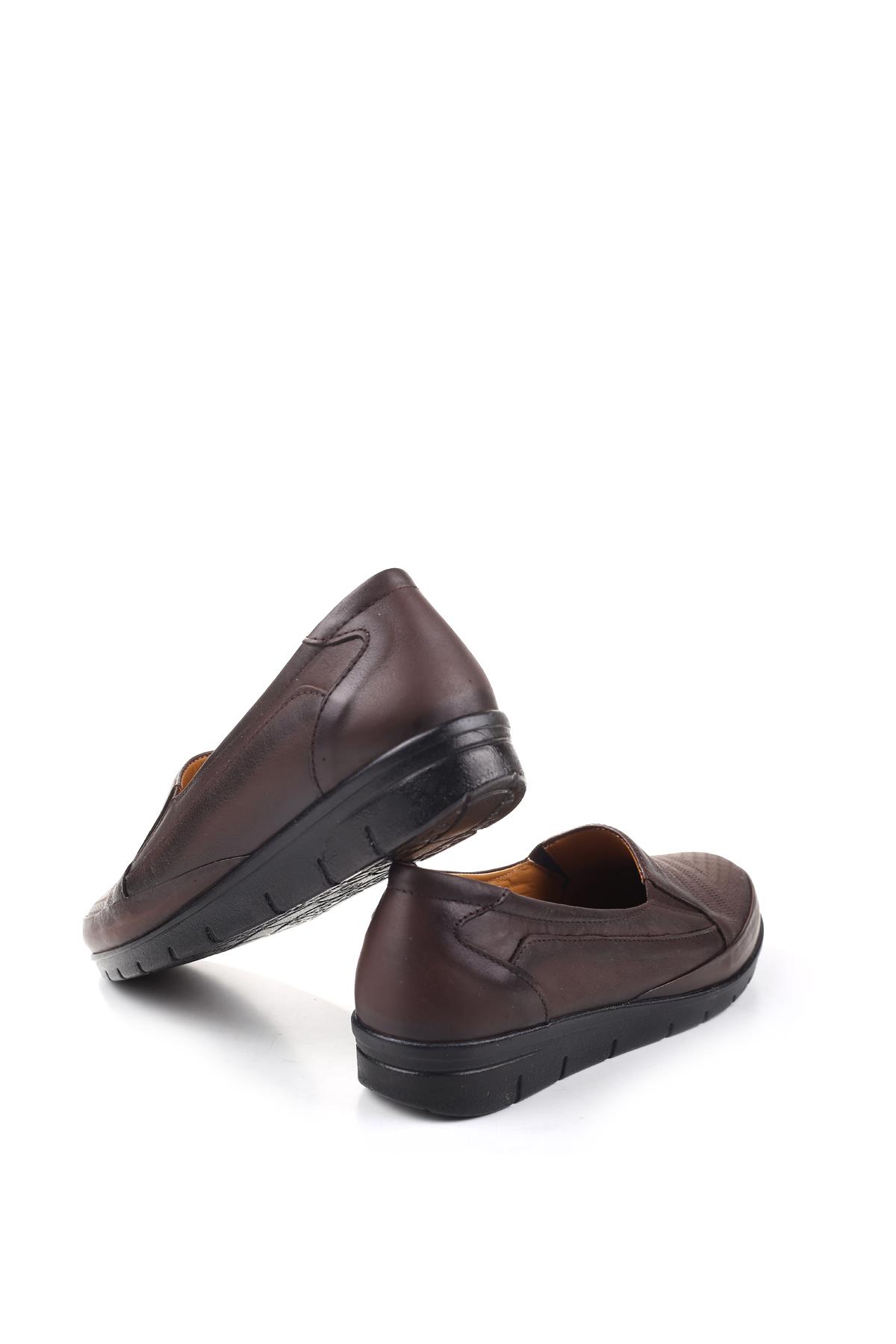 3769 Kadın Ortopedik Taban Deri Ayakkabı - Görsel 5