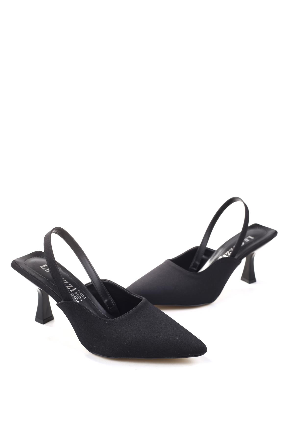 Le Guzzi 3857 Kadın Saten 8 Cm Topuklu Ayakkabı - Görsel 2