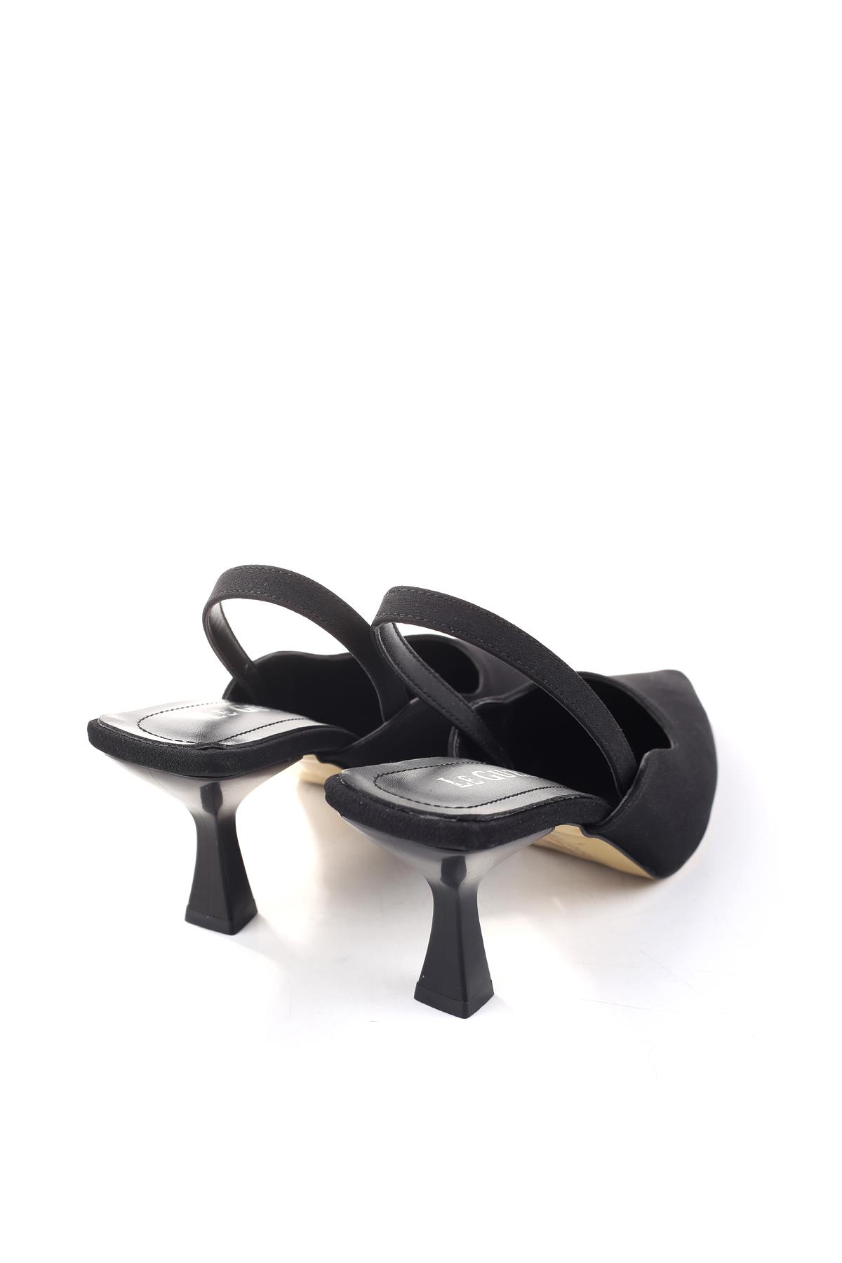 Le Guzzi 3857 Kadın Saten 8 Cm Topuklu Ayakkabı - Görsel 5