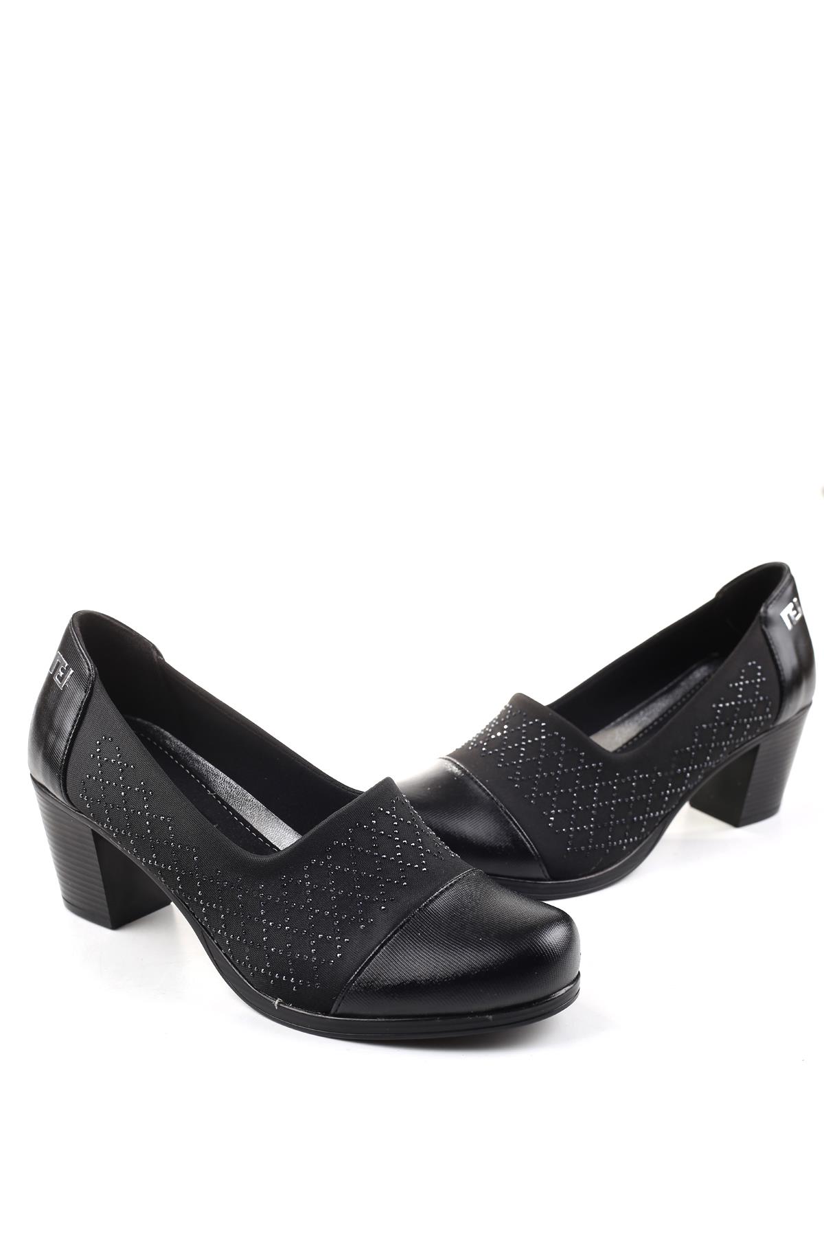 1020 Strech 6 cm Topuklu Kadın Ayakkabı - Görsel 2