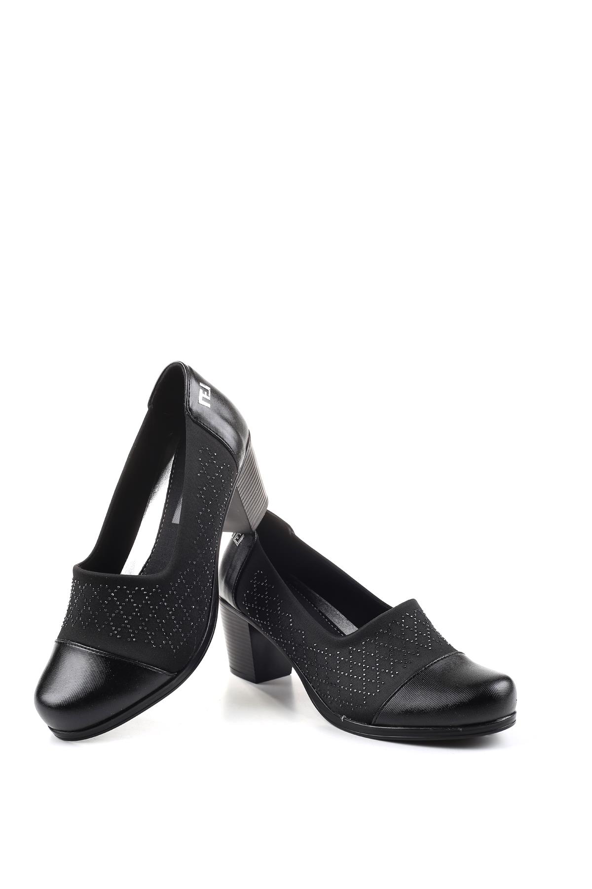 1020 Strech 6 cm Topuklu Kadın Ayakkabı - Görsel 4