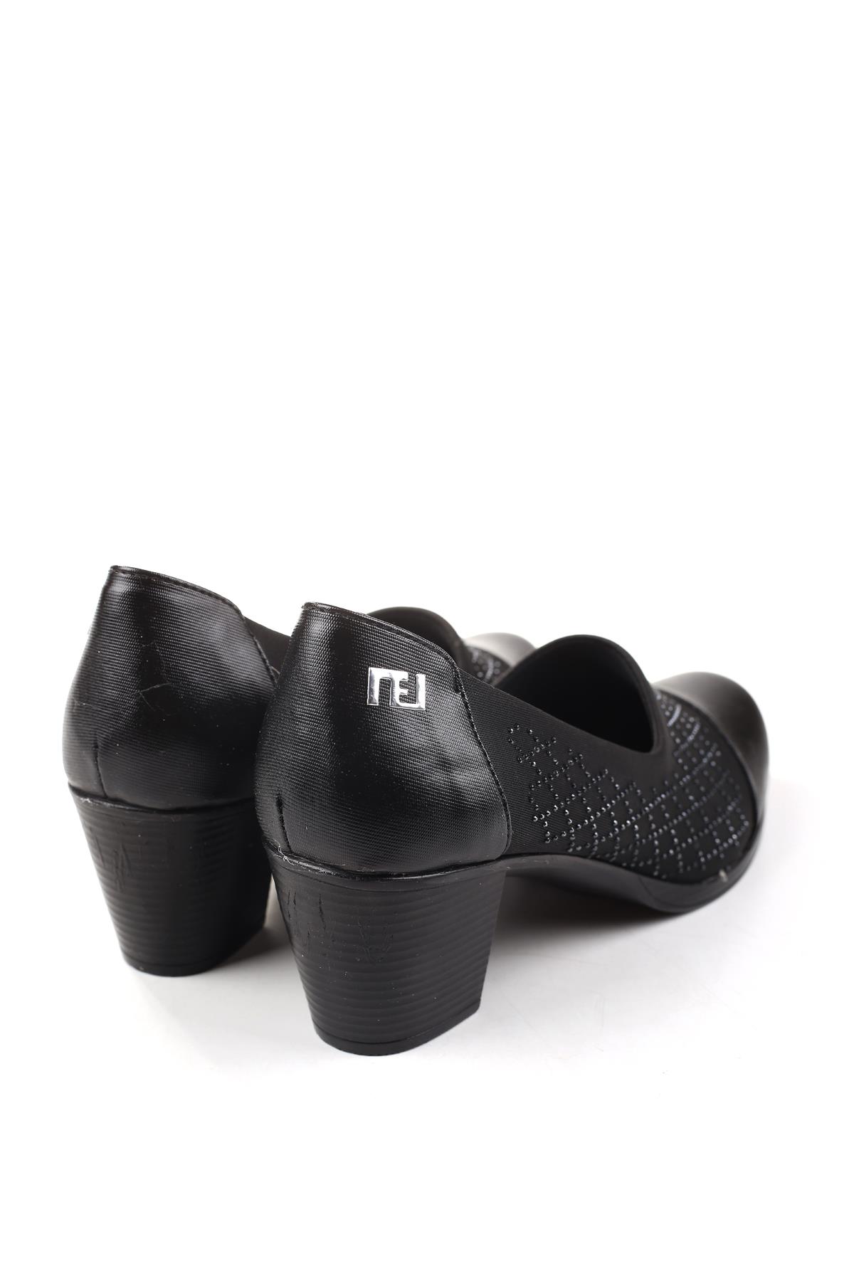 1020 Strech 6 cm Topuklu Kadın Ayakkabı - Görsel 5