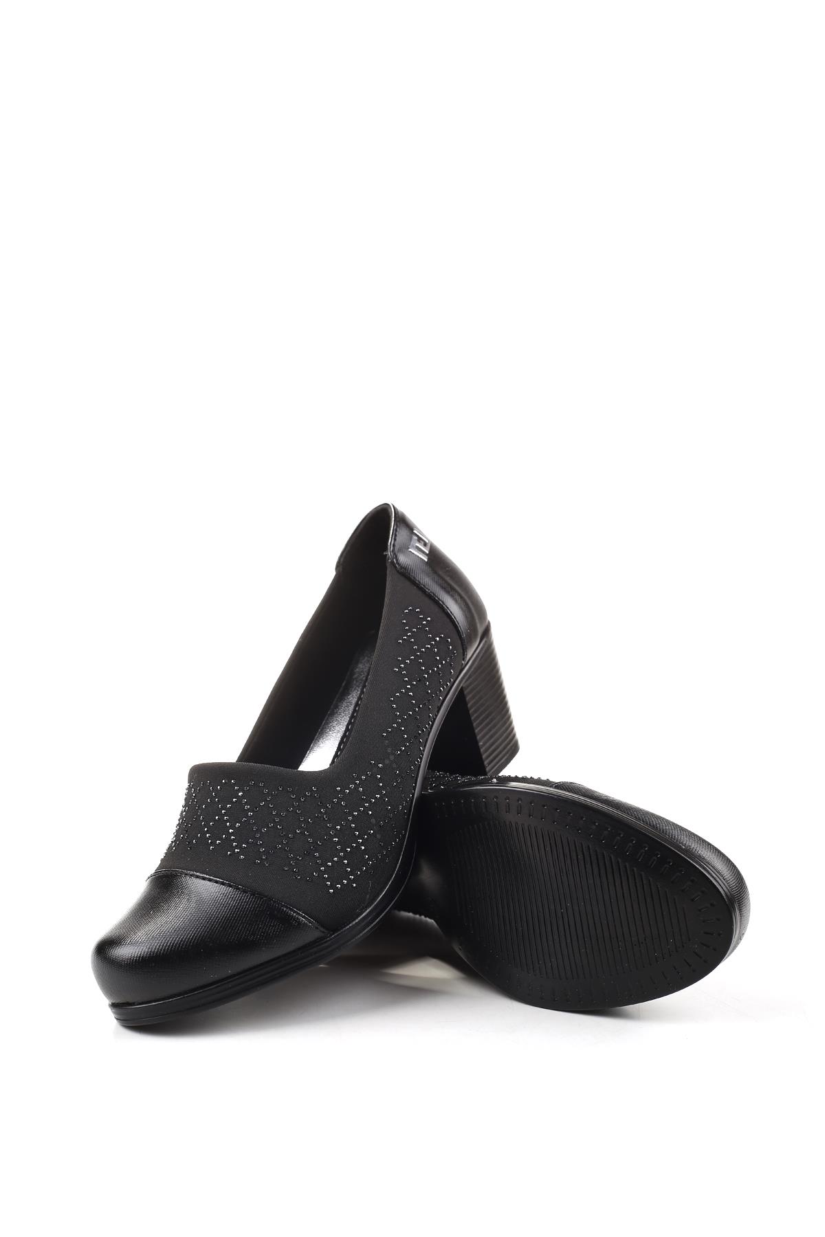 1020 Strech 6 cm Topuklu Kadın Ayakkabı - Görsel 6