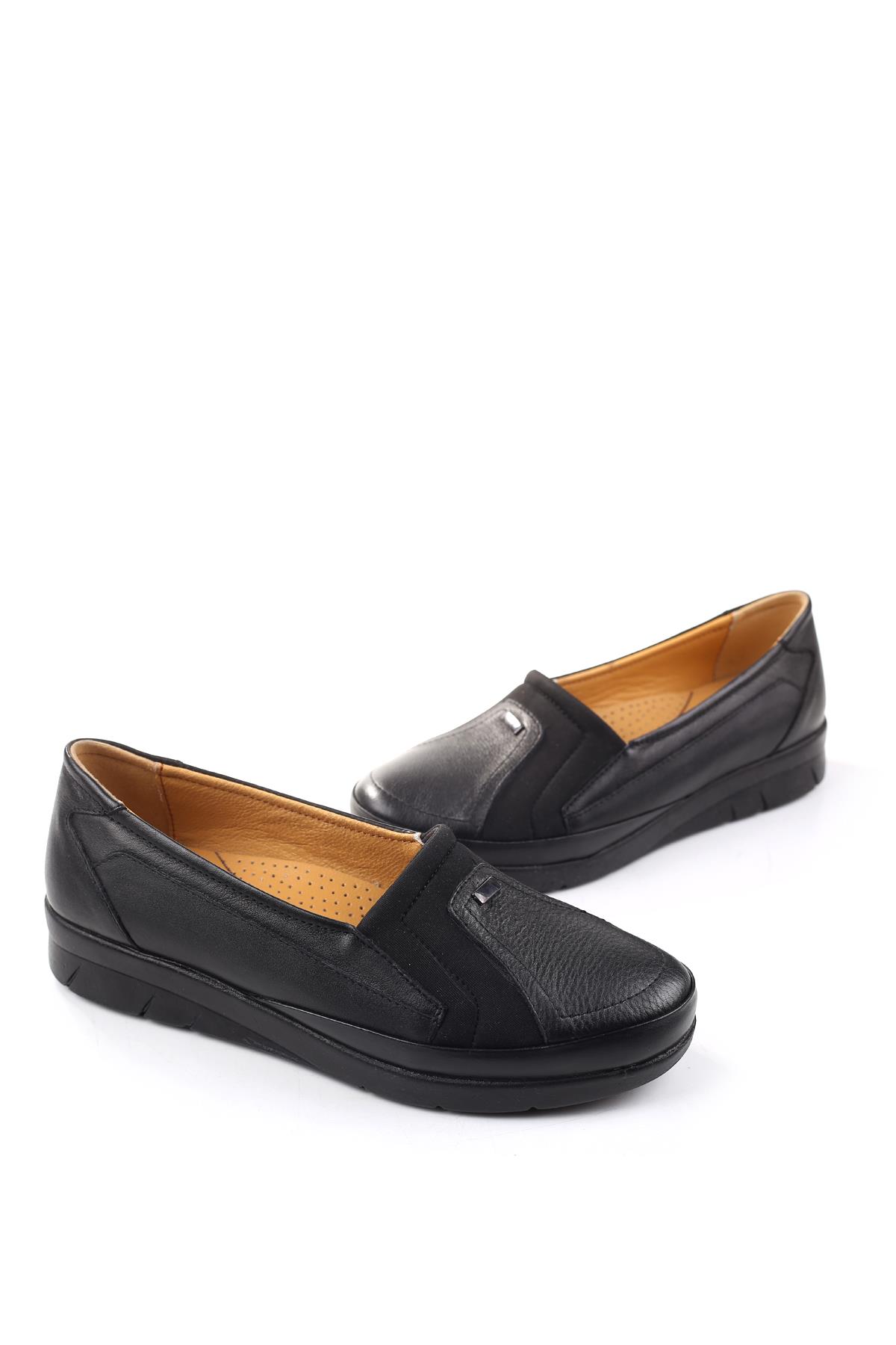 3770 Kadın Ortopedik Taban Deri Ayakkabı - Görsel 2