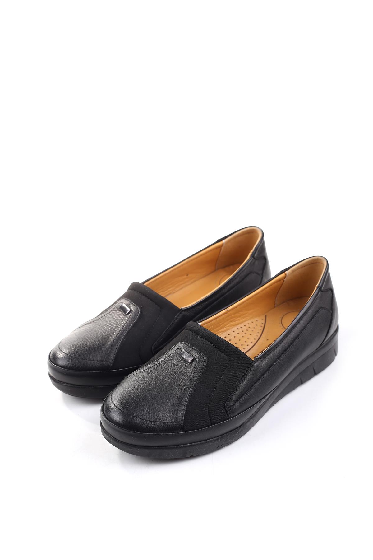 3770 Kadın Ortopedik Taban Deri Ayakkabı - Görsel 3