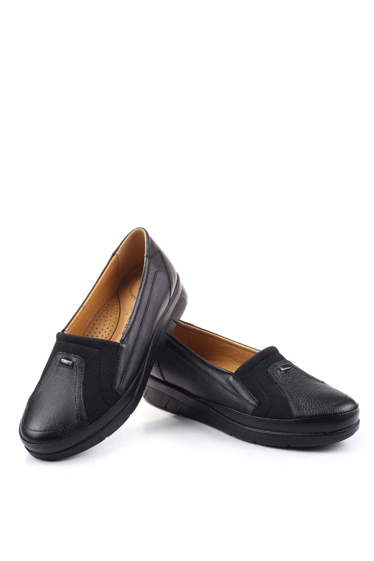 3770 Kadın Ortopedik Taban Deri Ayakkabı - Görsel 4