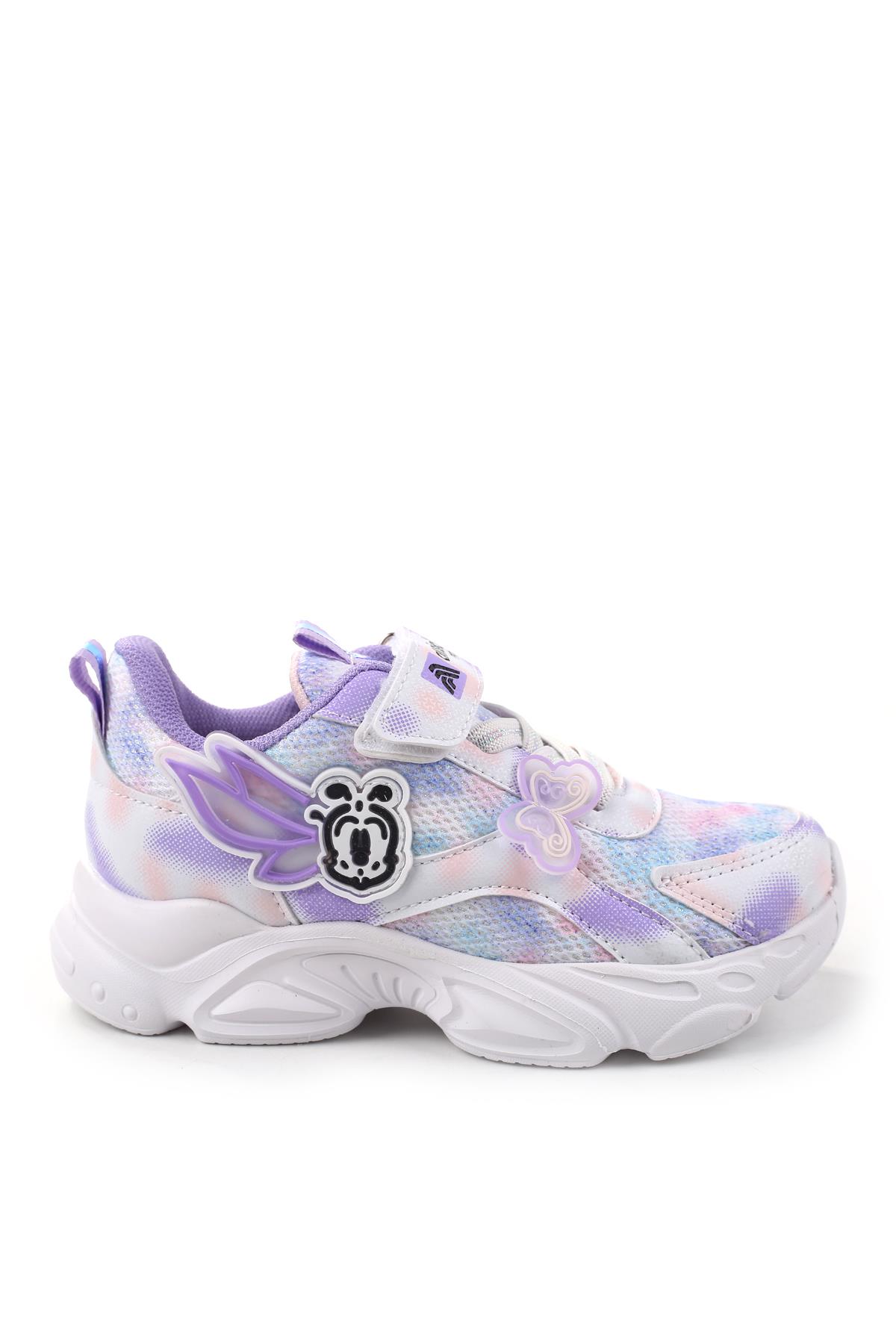 034 Rahat Hafif Taban Kız Çocuk Spor Ayakkabı - Görsel 2