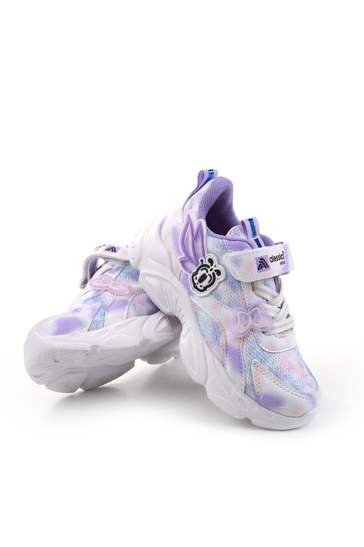 034 Rahat Hafif Taban Kız Çocuk Spor Ayakkabı - Görsel 5