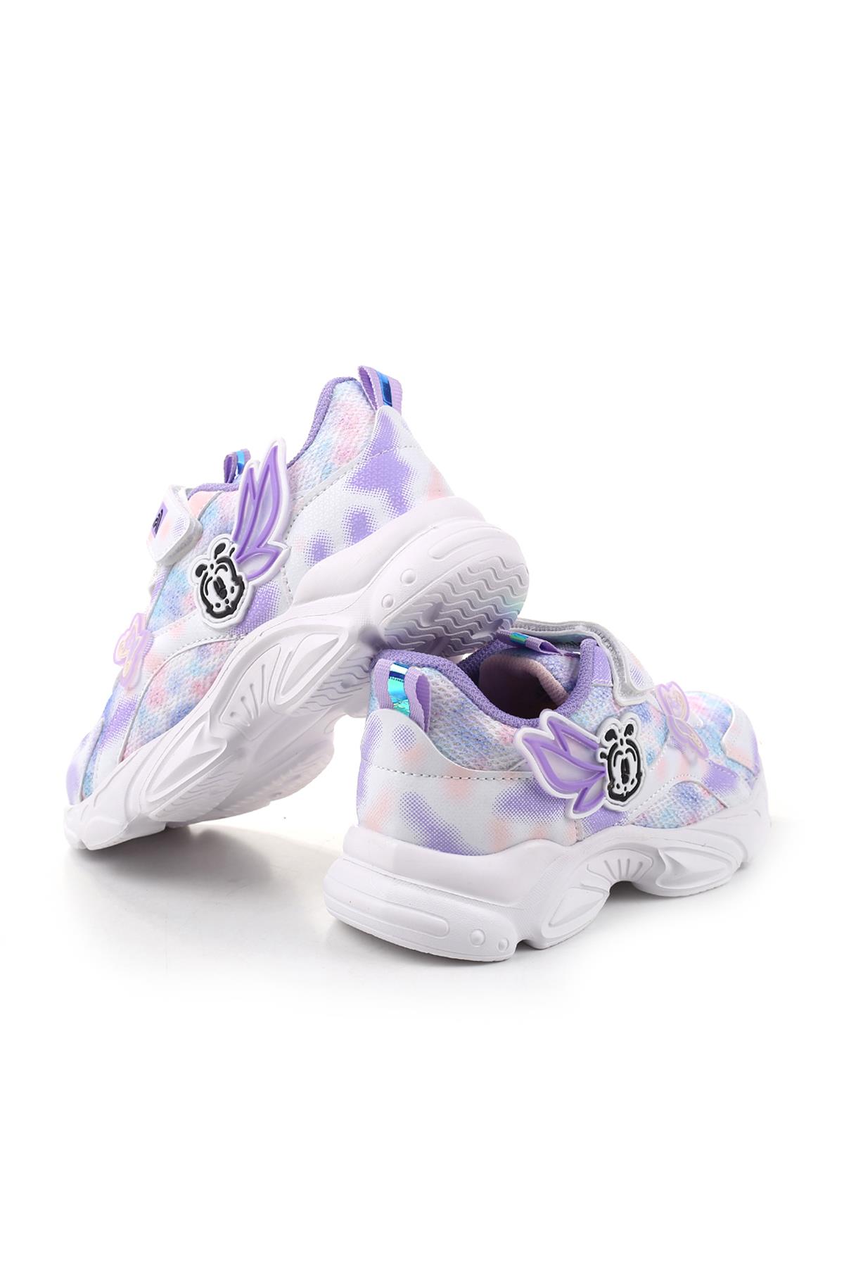 034 Rahat Hafif Taban Kız Çocuk Spor Ayakkabı - Görsel 6