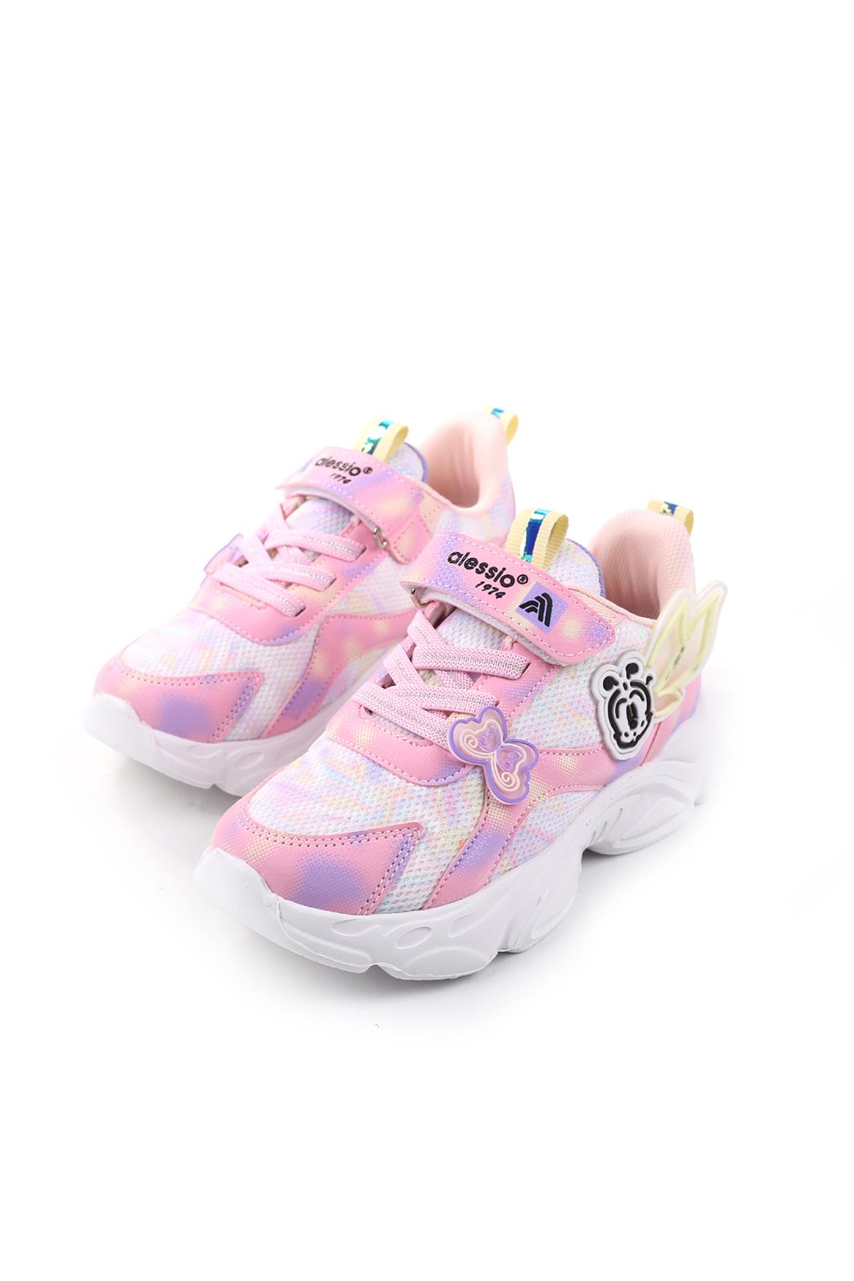 034 Rahat Hafif Taban Kız Çocuk Spor Ayakkabı - Görsel 3