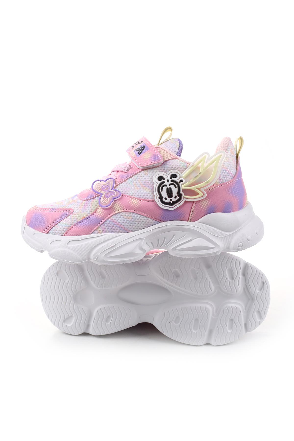 034 Rahat Hafif Taban Kız Çocuk Spor Ayakkabı - Görsel 7