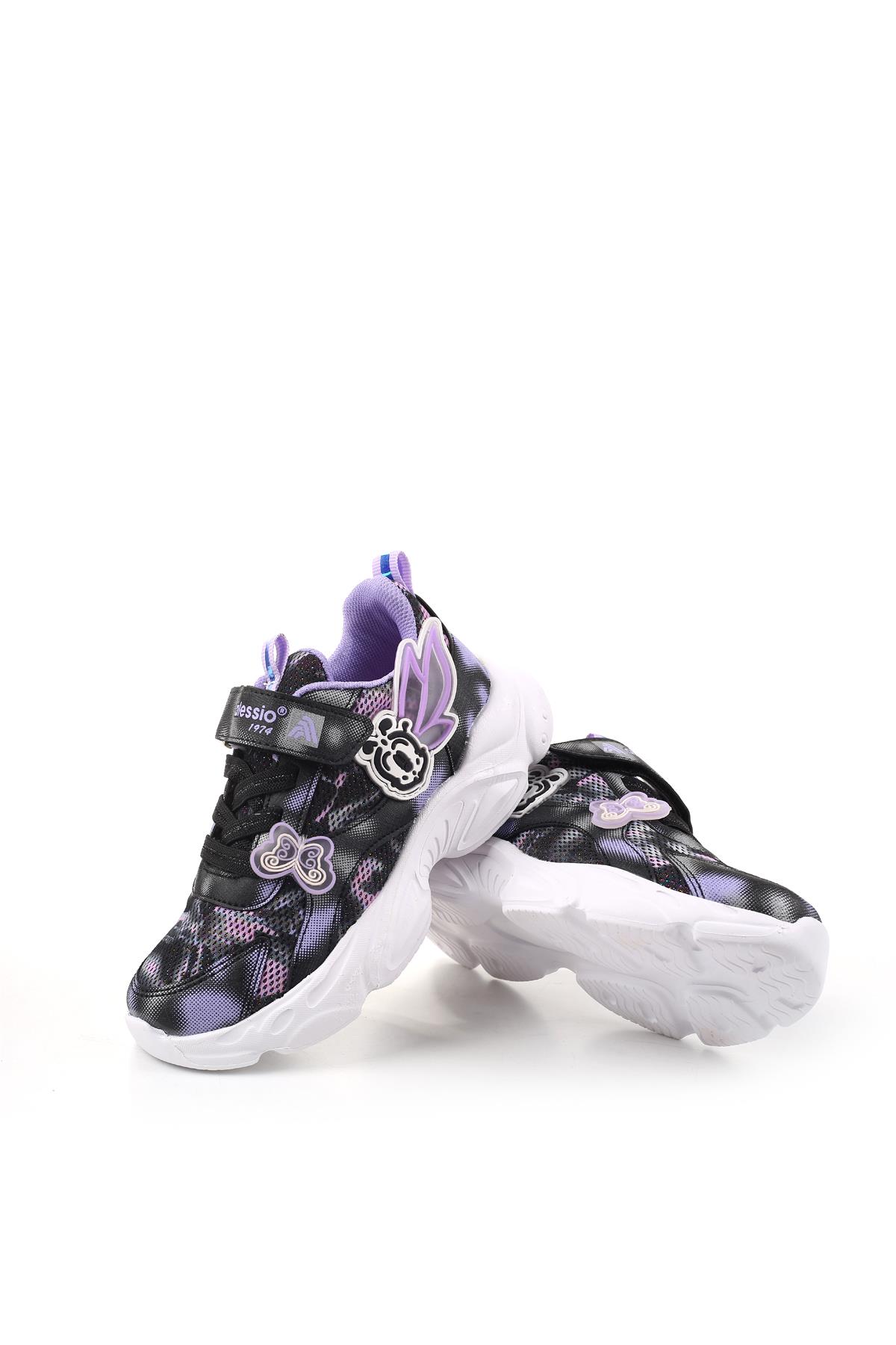 034 Rahat Hafif Taban Kız Çocuk Spor Ayakkabı - Görsel 4