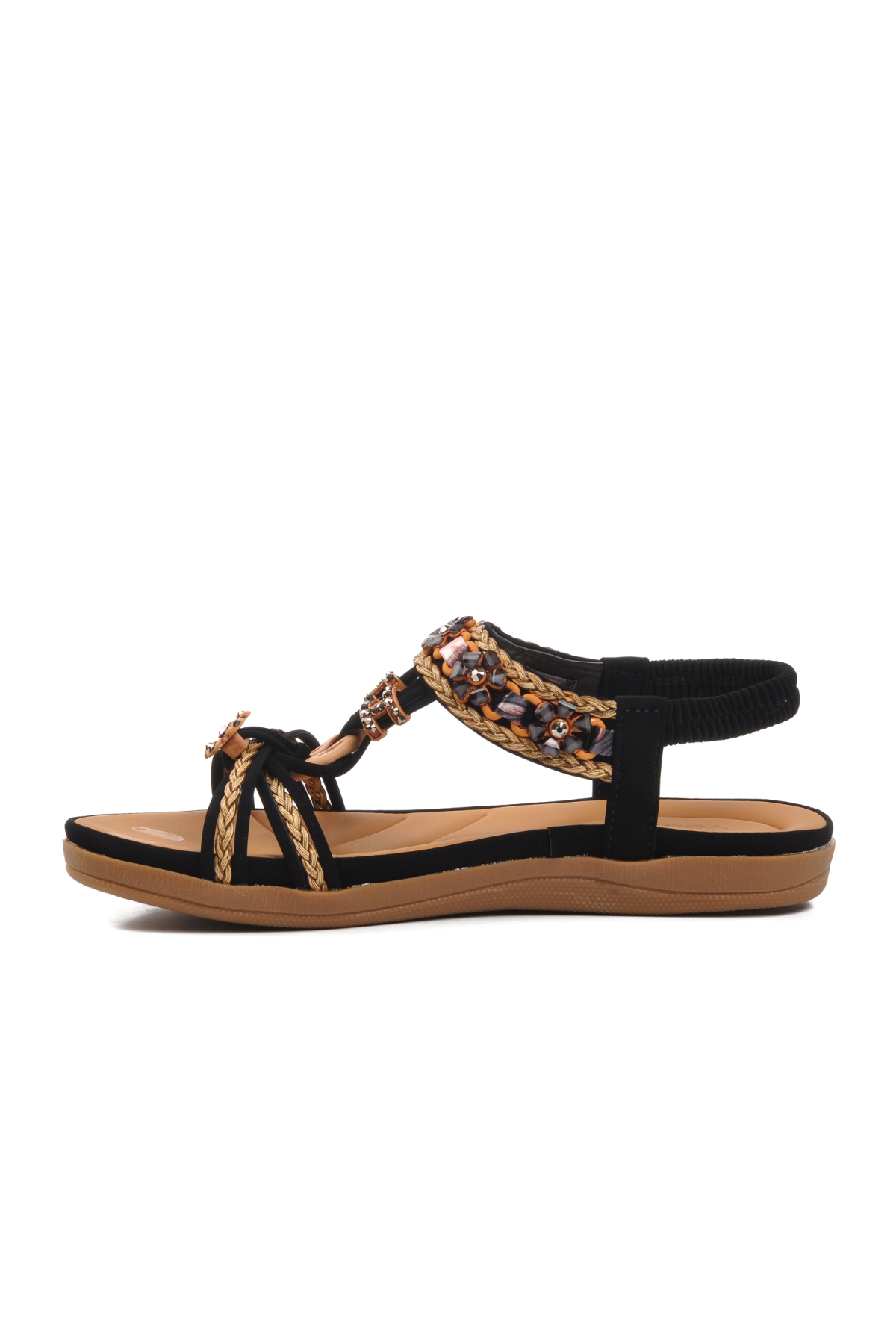 9636 Siyah Kadın Sandalet - Görsel 3