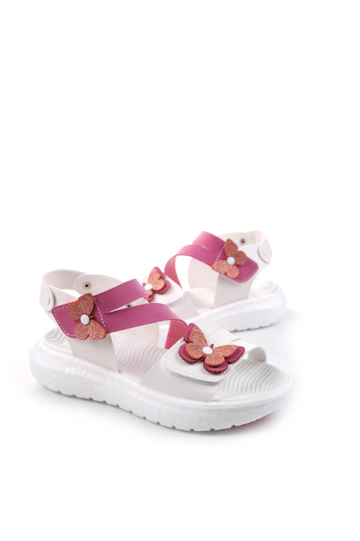 Şirin Bebe 3844 Kız Çocuk Ortopedik Sandalet - Görsel 2