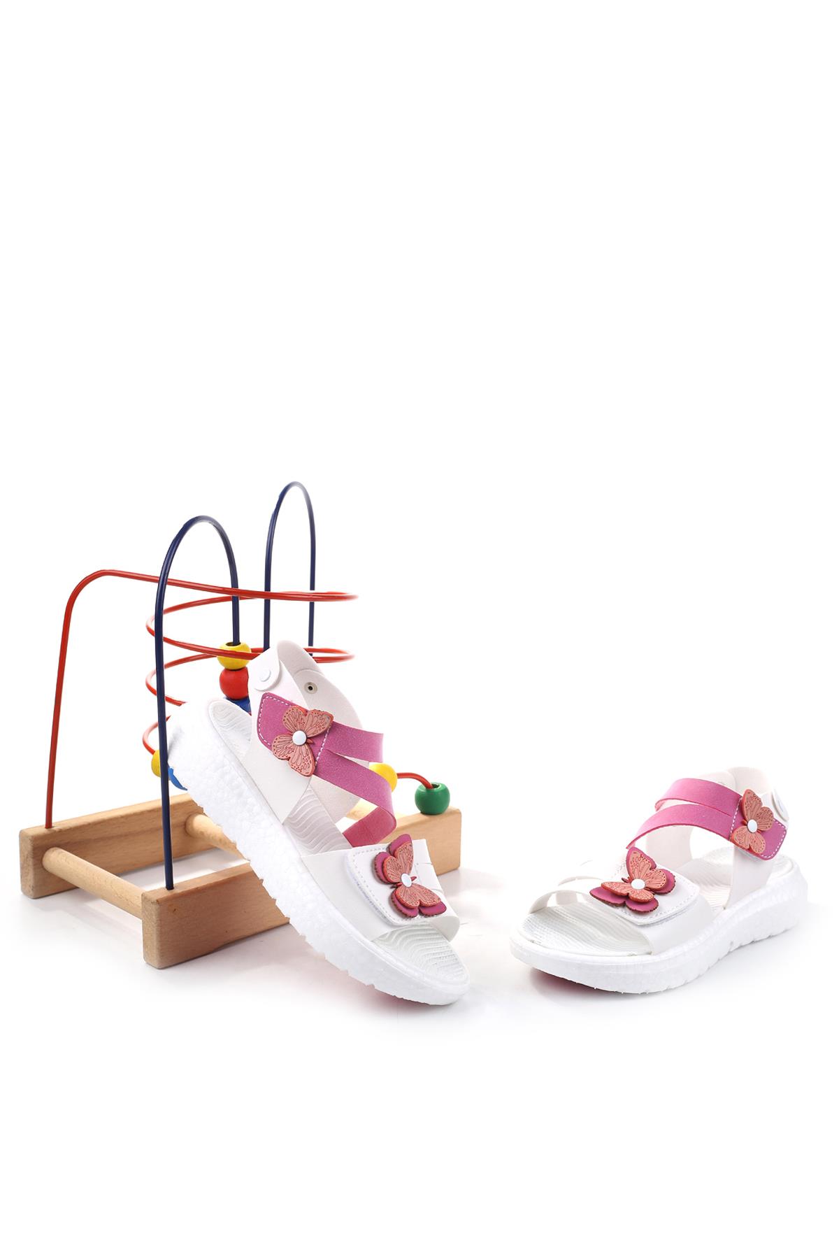 Şirin Bebe 3844 Kız Çocuk Ortopedik Sandalet - Görsel 3