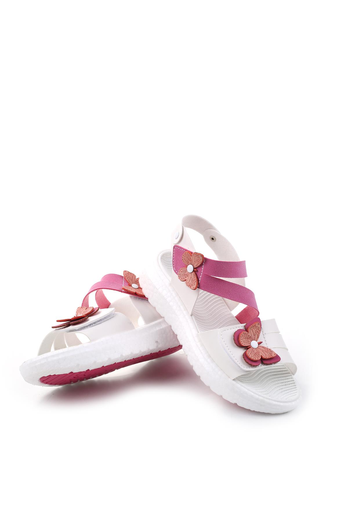 Şirin Bebe 3844 Kız Çocuk Ortopedik Sandalet - Görsel 4