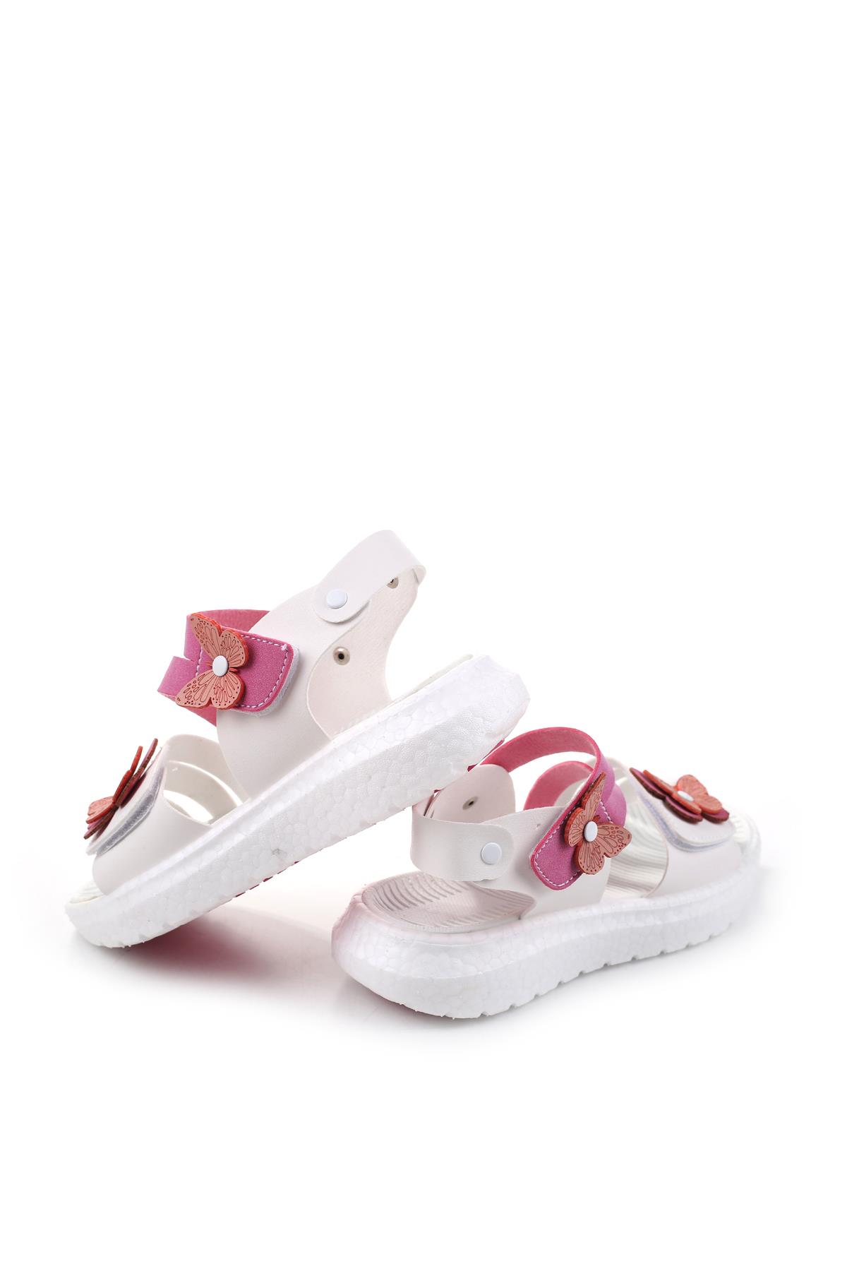 Şirin Bebe 3844 Kız Çocuk Ortopedik Sandalet - Görsel 5