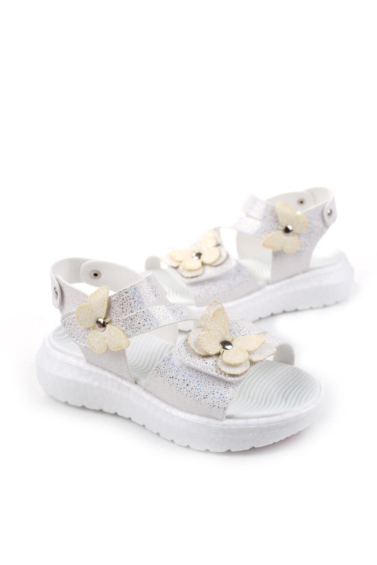 Şirin Bebe 3844 Kız Çocuk Ortopedik Sandalet - Görsel 2