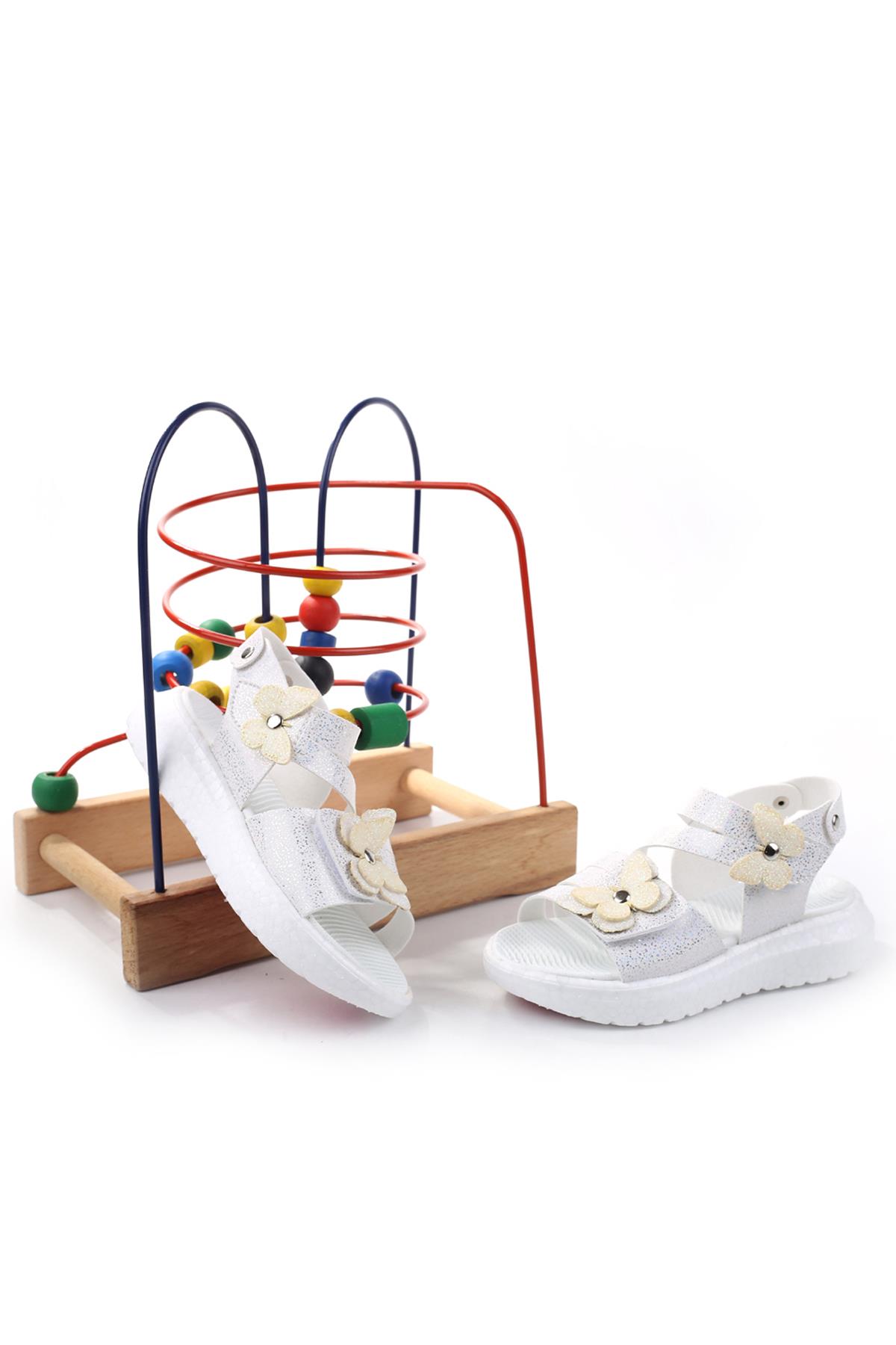 Şirin Bebe 3844 Kız Çocuk Ortopedik Sandalet - Görsel 3