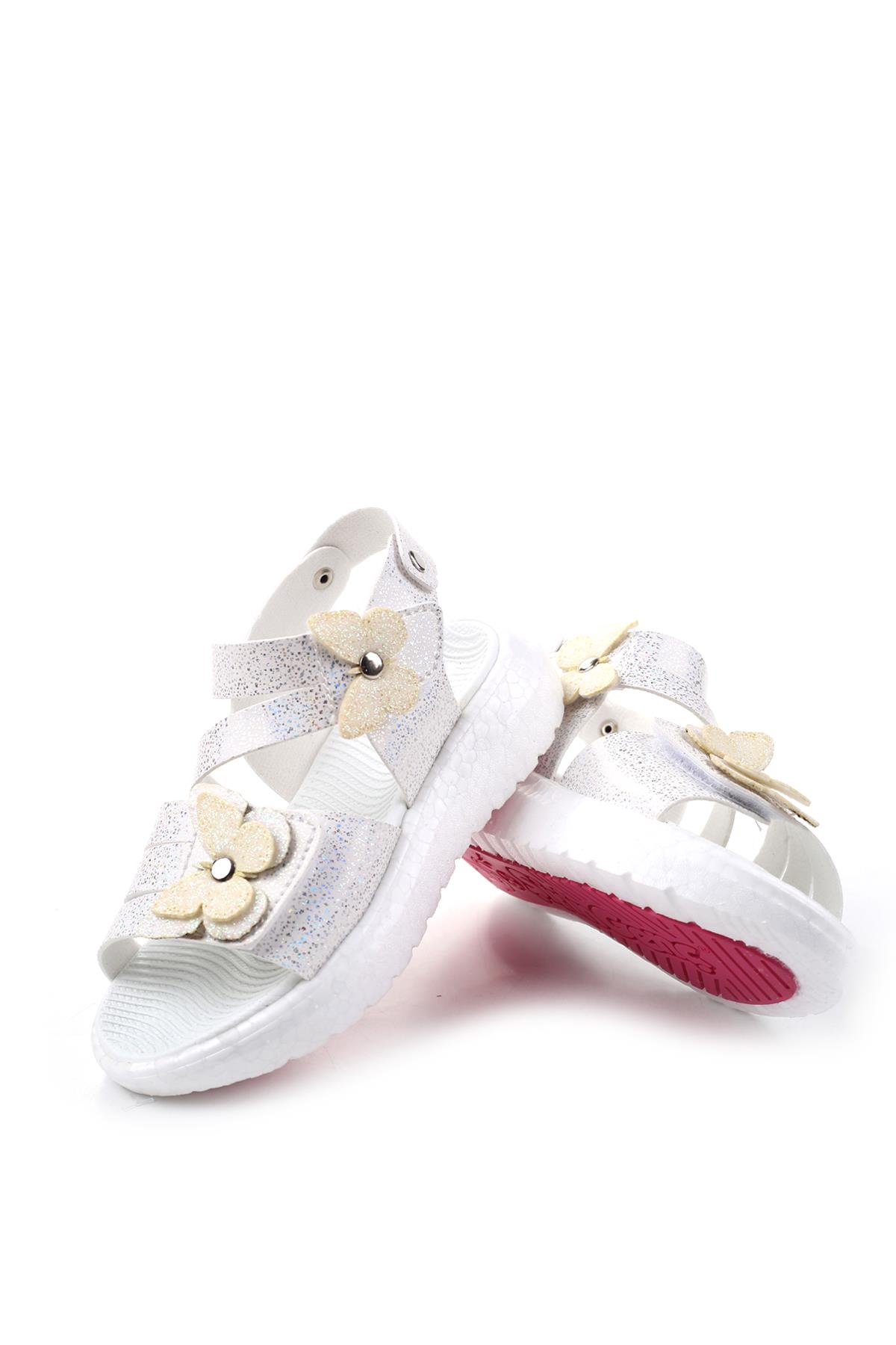 Şirin Bebe 3844 Kız Çocuk Ortopedik Sandalet - Görsel 4