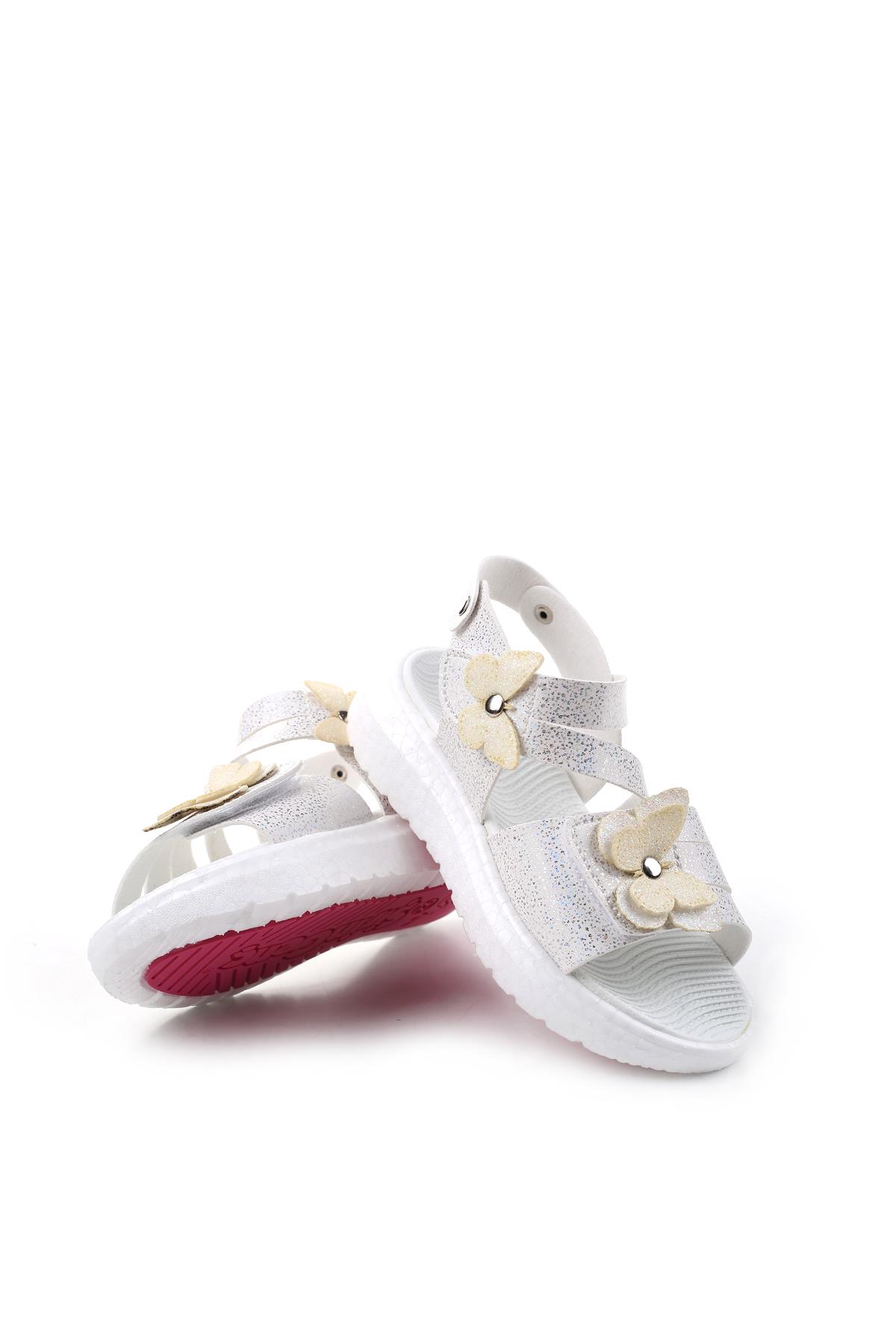 Şirin Bebe 3844 Kız Çocuk Ortopedik Sandalet - Görsel 5