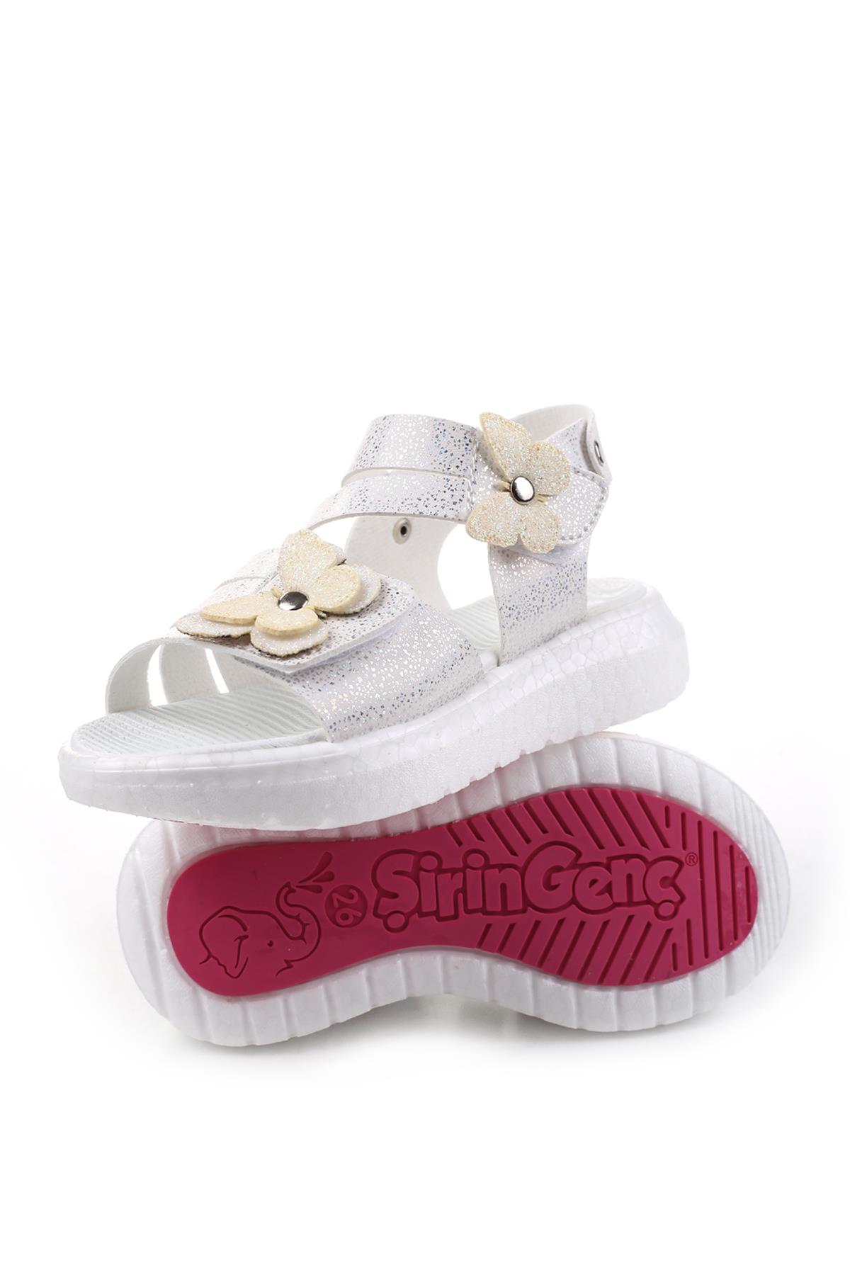 Şirin Bebe 3844 Kız Çocuk Ortopedik Sandalet - Görsel 7