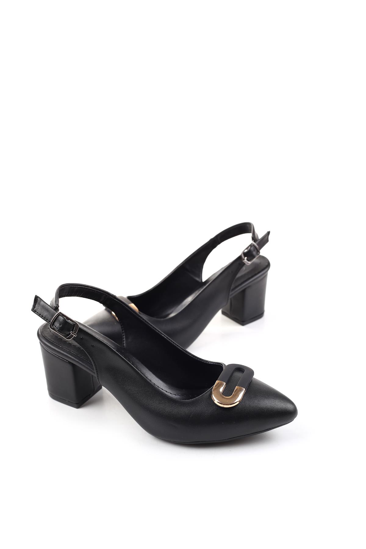 Lp-943 Kadın 6,5 Cm Kare Topuklu Ayakkabı - Görsel 3